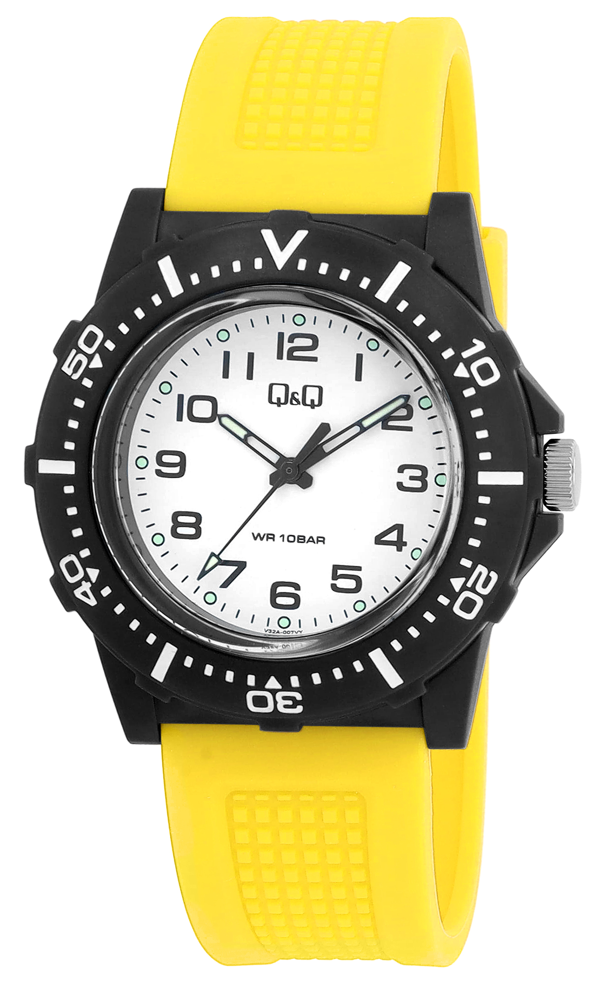 Q&Q Herrenuhr mit Silikonarmband, 10 BAR