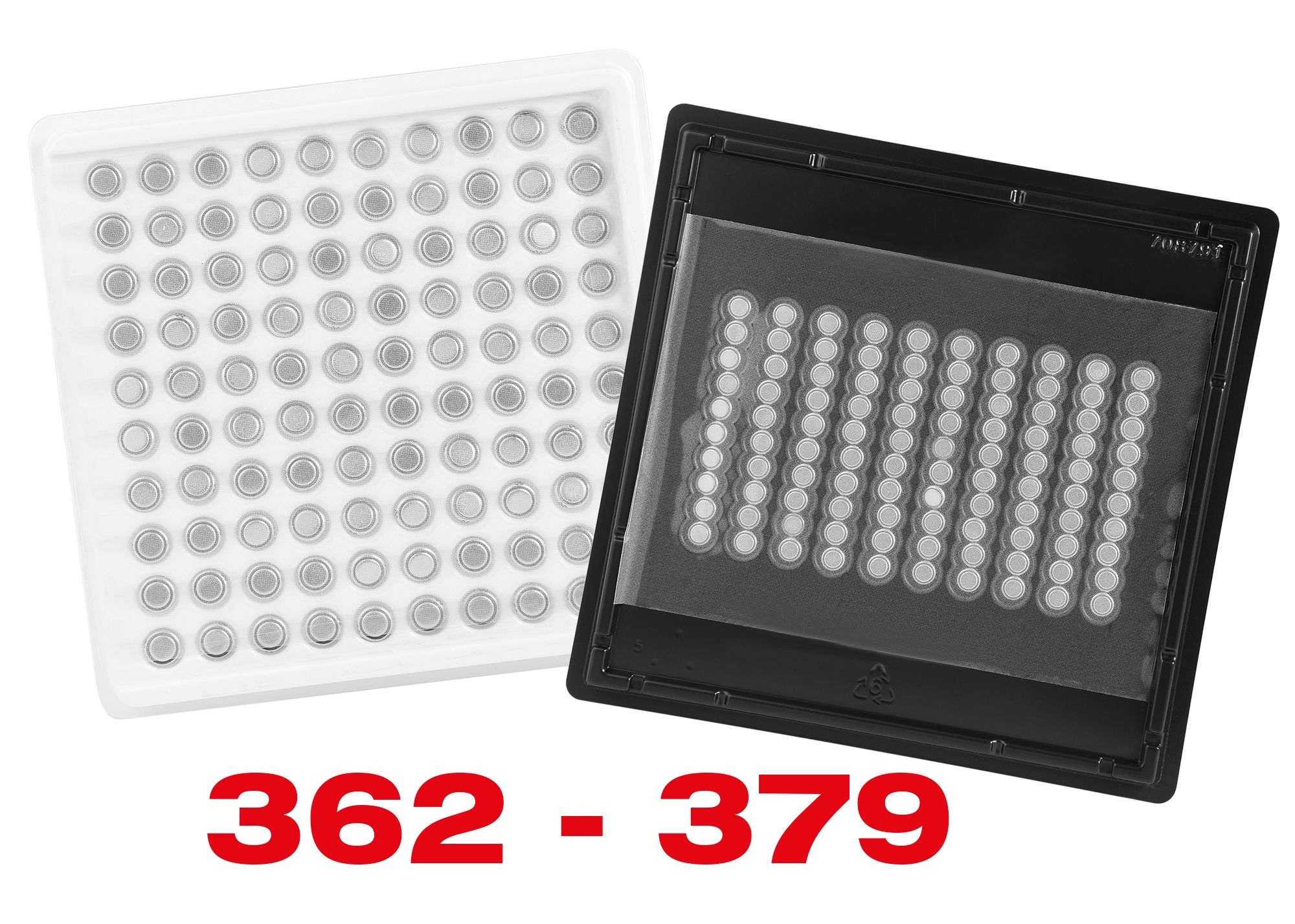 Varta Batterie Silberoxid Knopfzellen - Industriepack 100 Stk V362 - 379