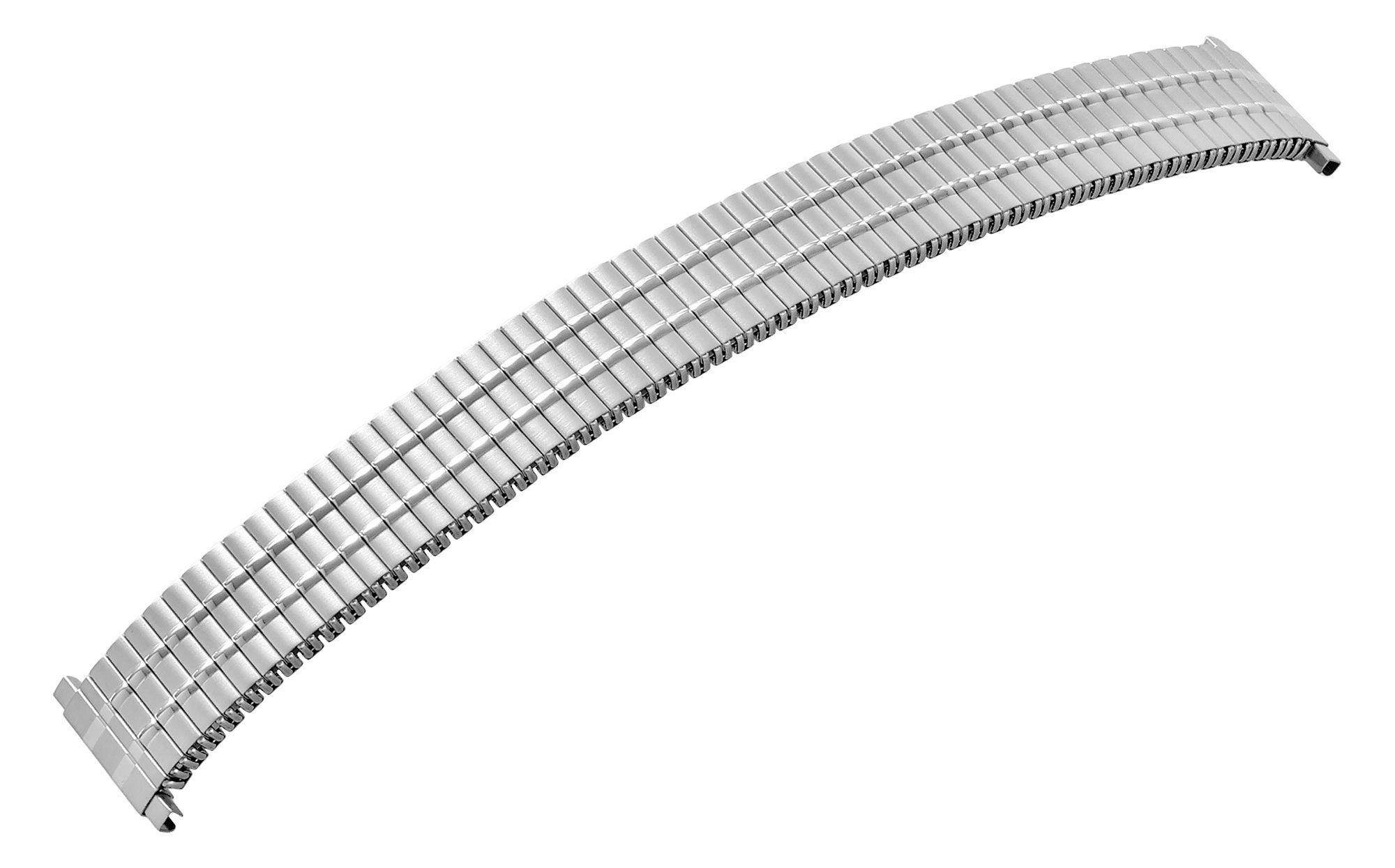 Edelstahl Zugarmband, silberfarben, 18 mm