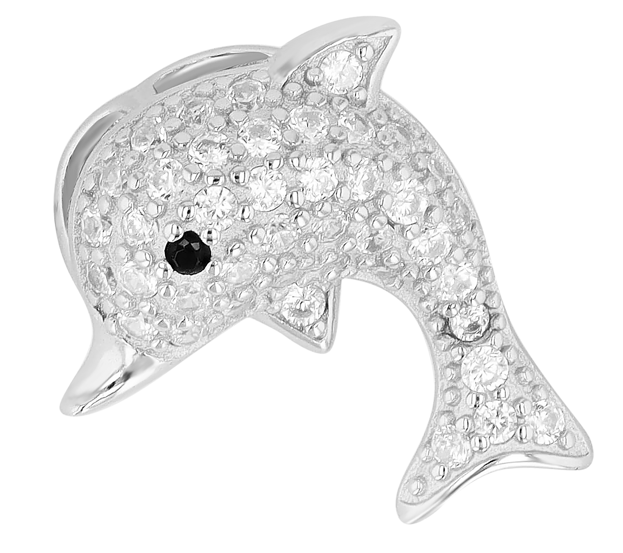 "Dolo", 925/- Echt Silber Anhänger Delfin, Kinder, silberfarben rhodiniert