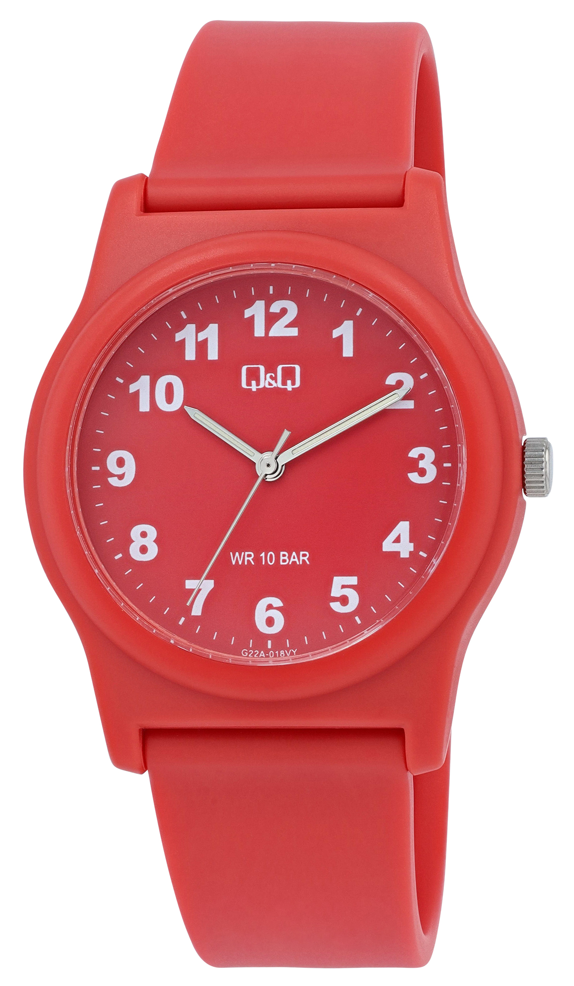 Q&Q Uhr für Damen & Jugendliche, Ø 38 mm, rot