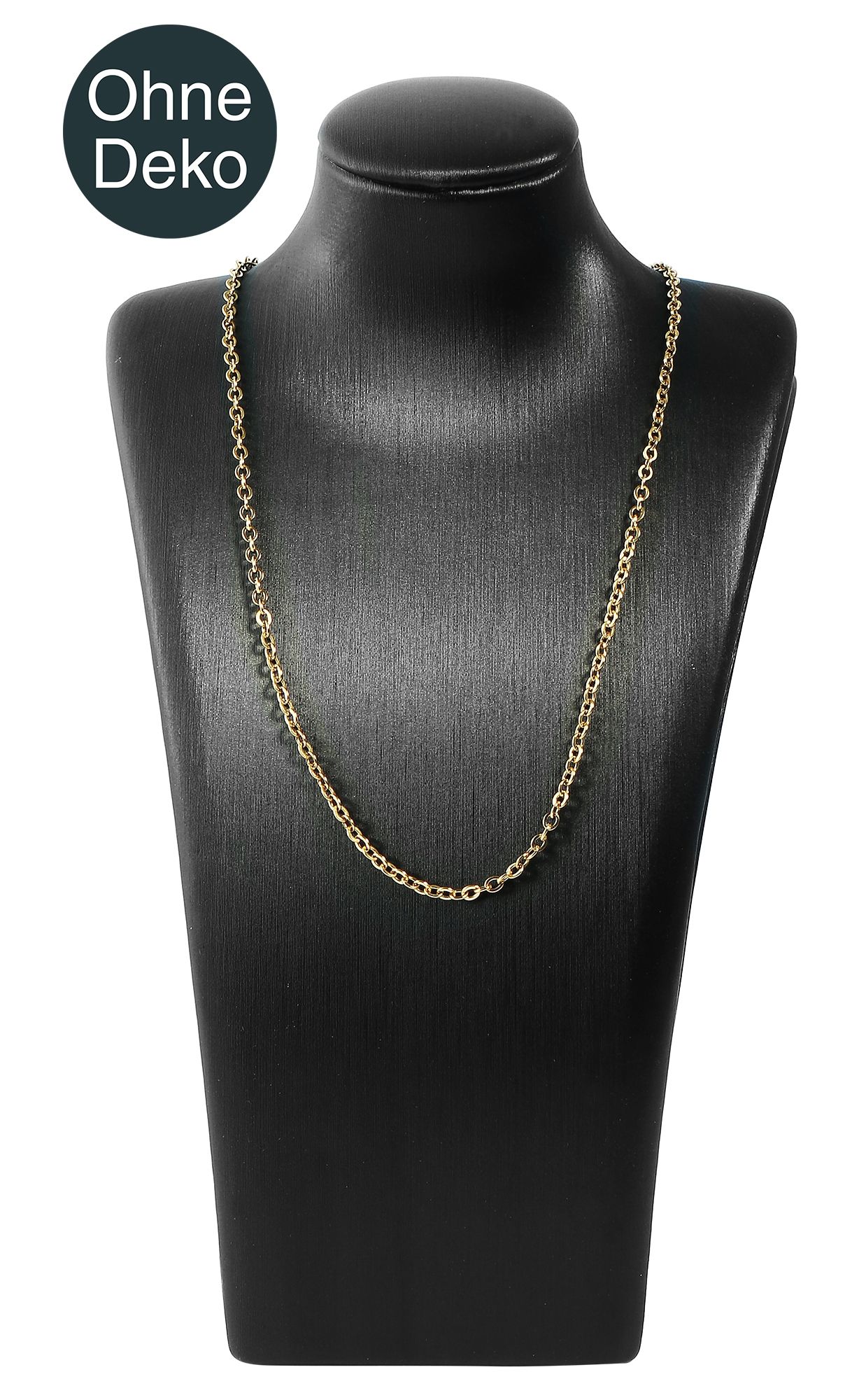 Büste (Dekoserie Bright), PU-bezogen, glänzend, 20,5 cm, schwarz