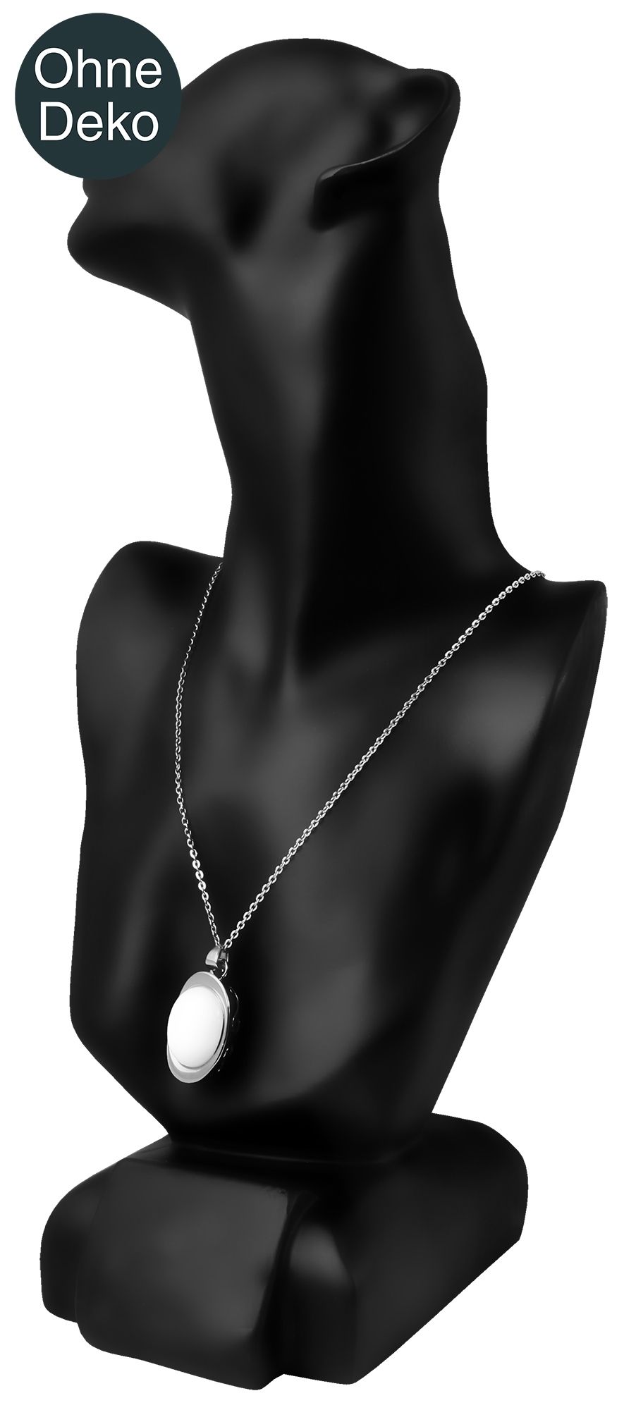 Büste, Kunststoff, schwarz, 33 cm x 16 cm x 12,5 cm