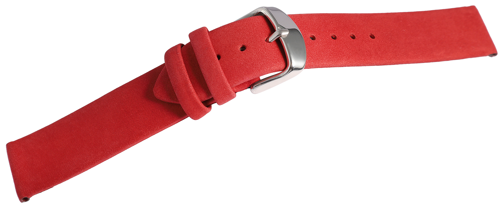 Echtleder Uhrenarmband, dunkelrot, nahtlos, 16 mm