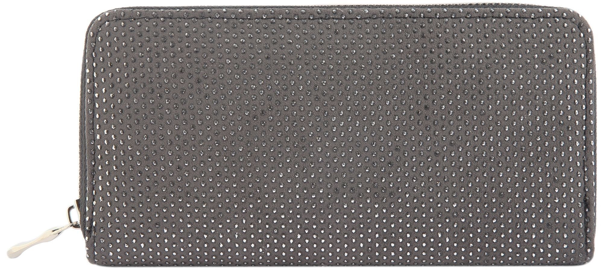Cham Cham Damen Geldbörse aus Ledermitat in dunkelgrau