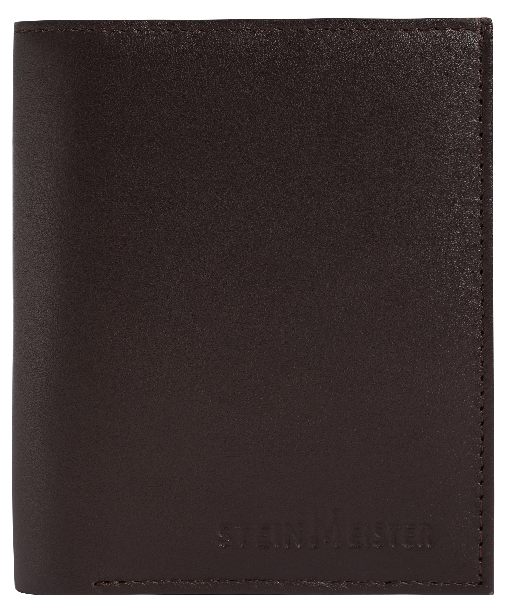 Steinmeister Herren Geldbörse aus Echtleder, Hochformat, braun