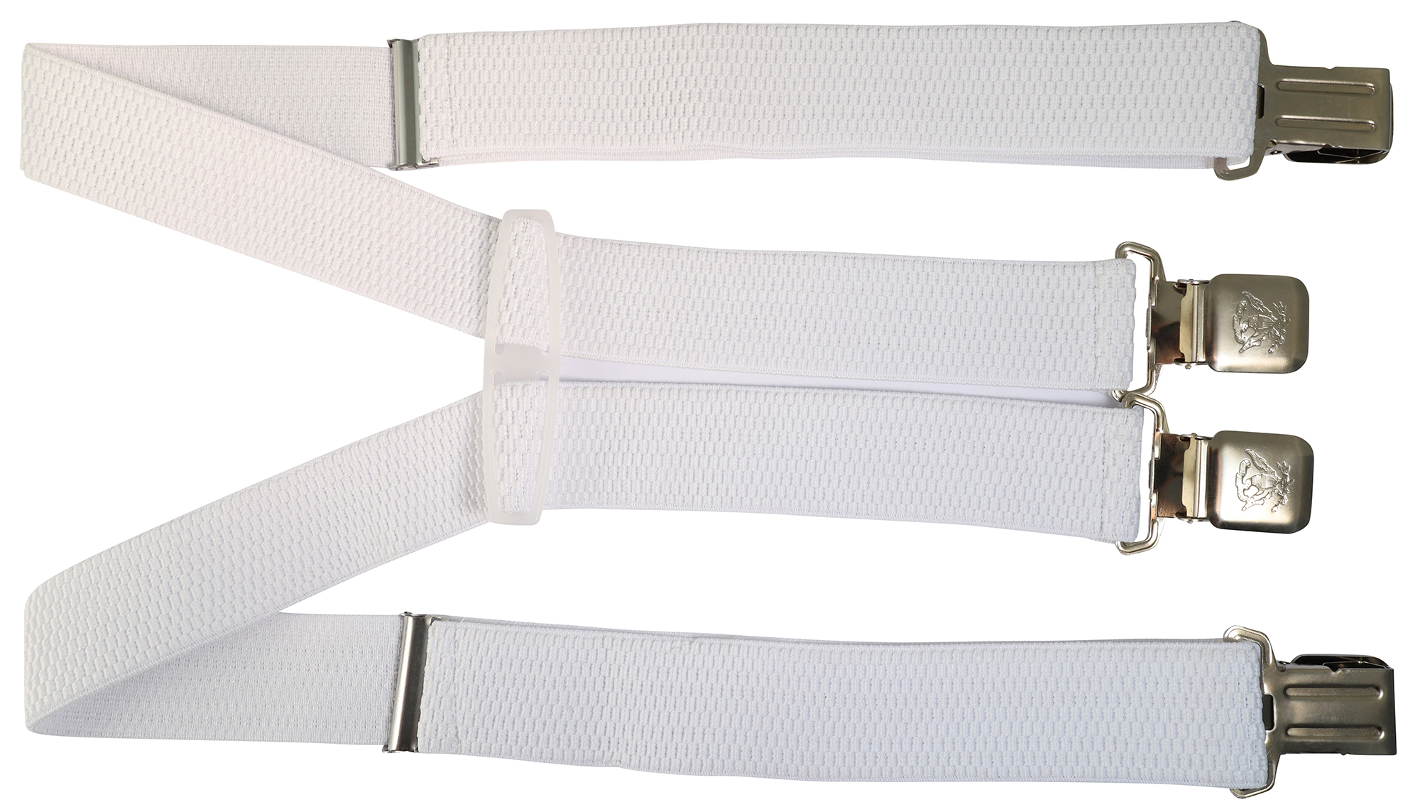 Hosenträger, 100 cm, elastisch, weiß