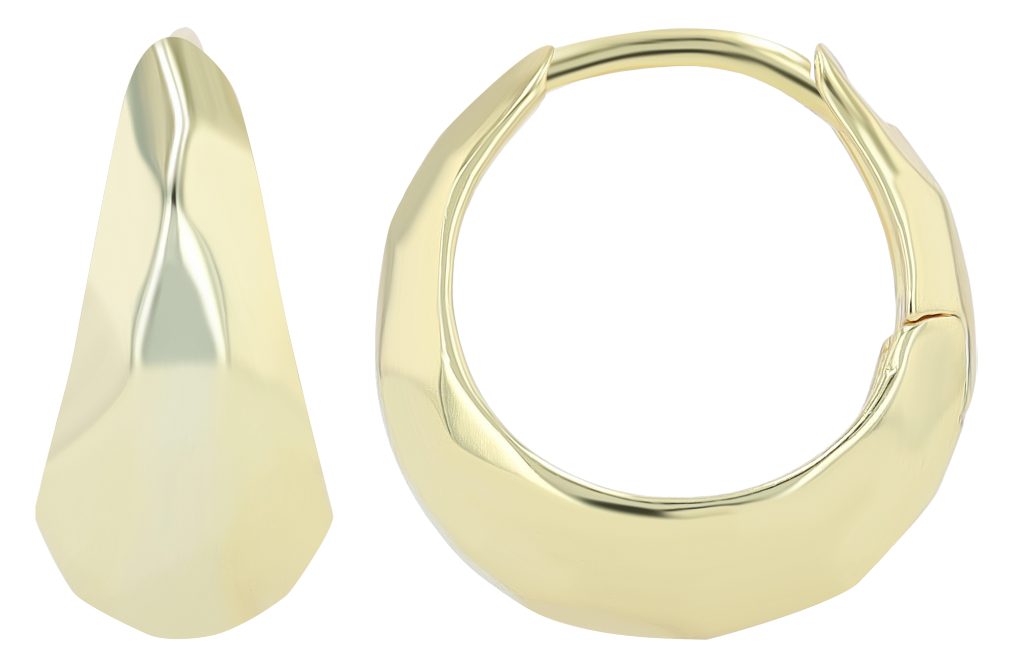 "Linara", 925/- Echt Silber Creolen, vergoldet
