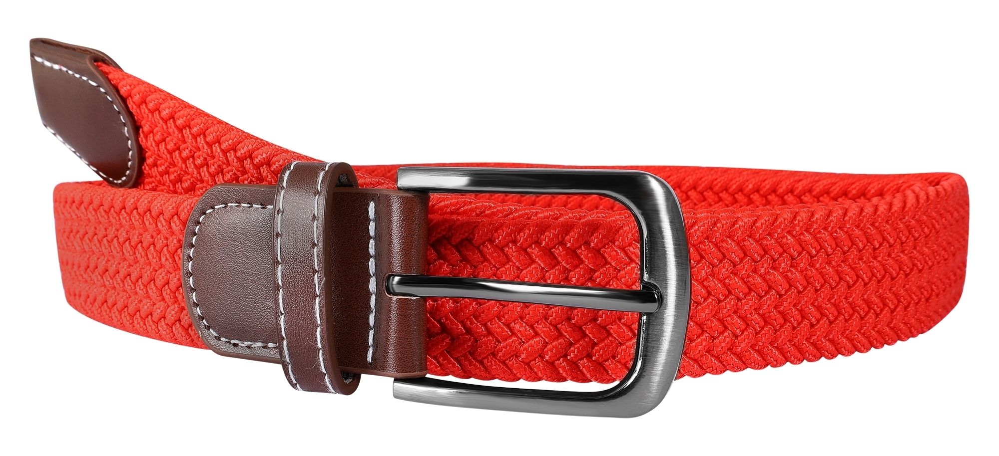 Flechtgürtel, unifarben aus Textil, 120cm (L)