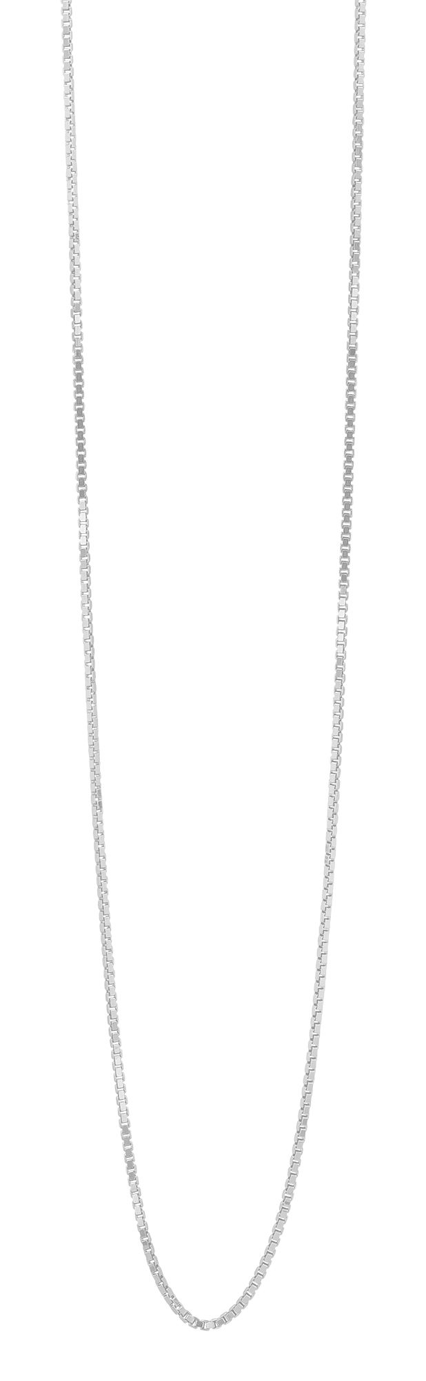 "Vane" 925/- Echt Silber rhodiniert, Veneziakette, 45 cm / 1 mm