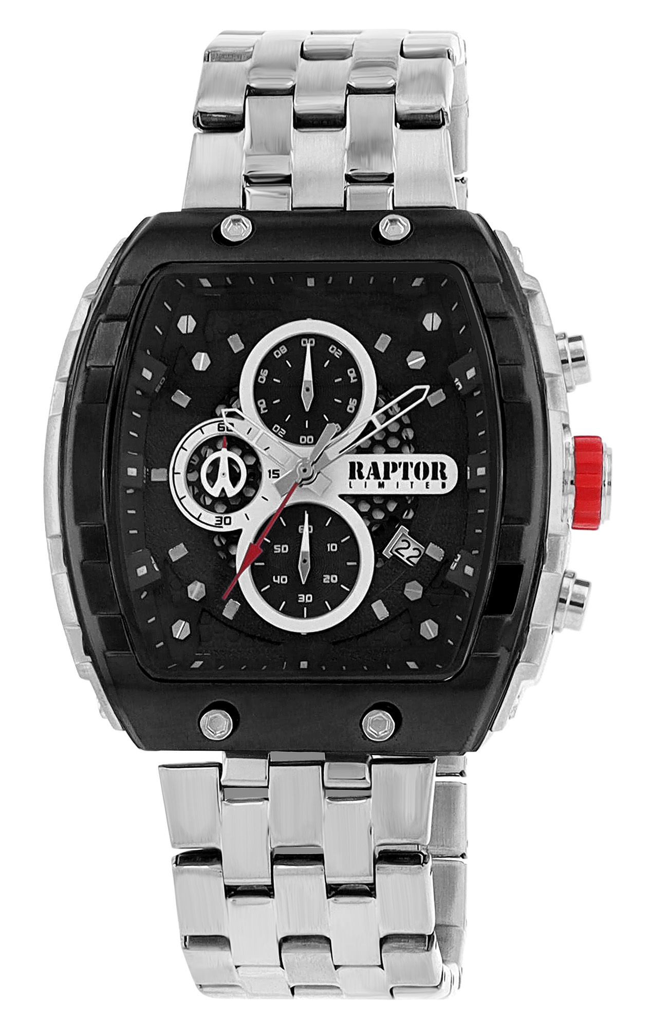 Raptor Limited Herrenuhr "Louis" mit Edelstahlarmband