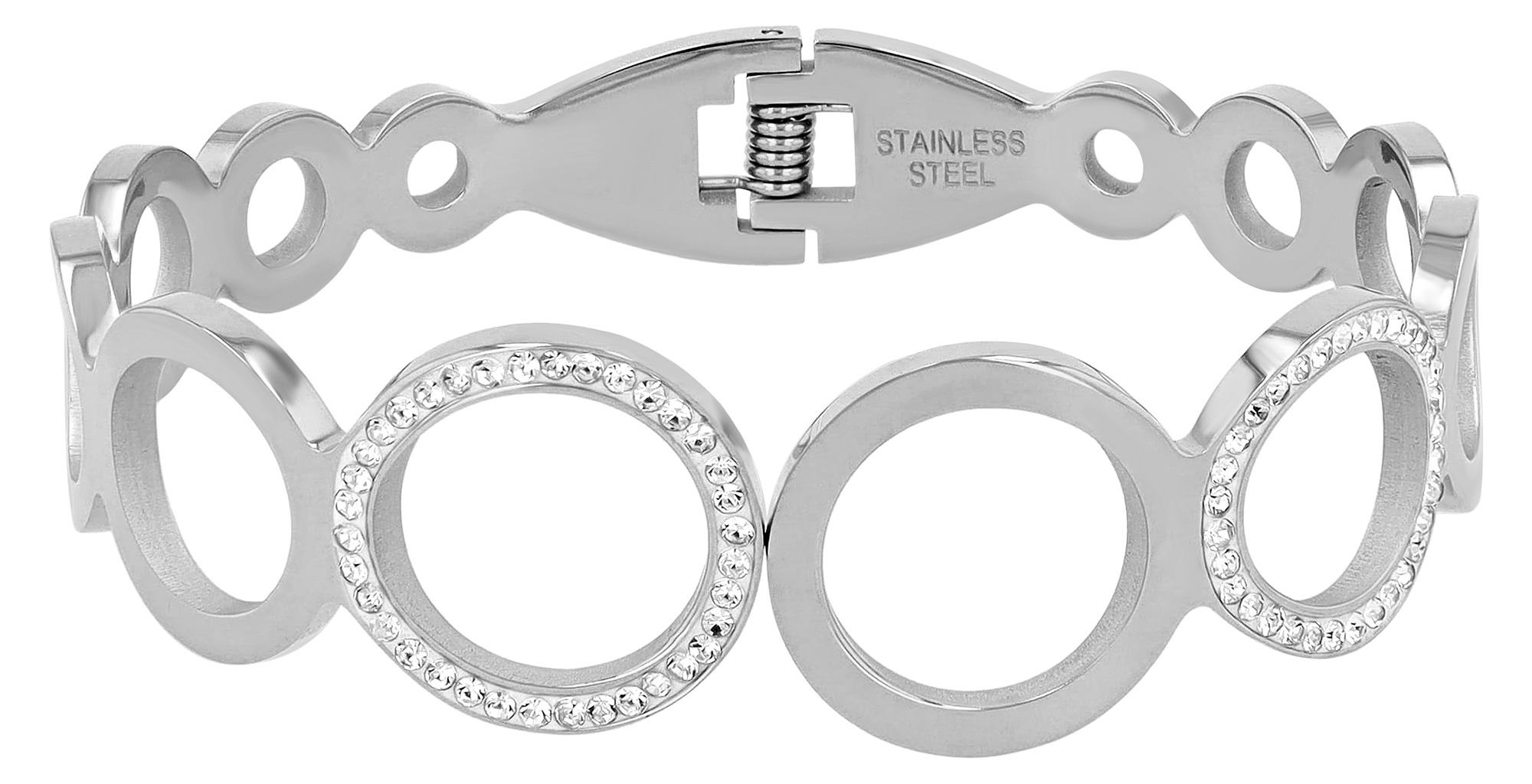 Akzent Edelstahl Armreifen