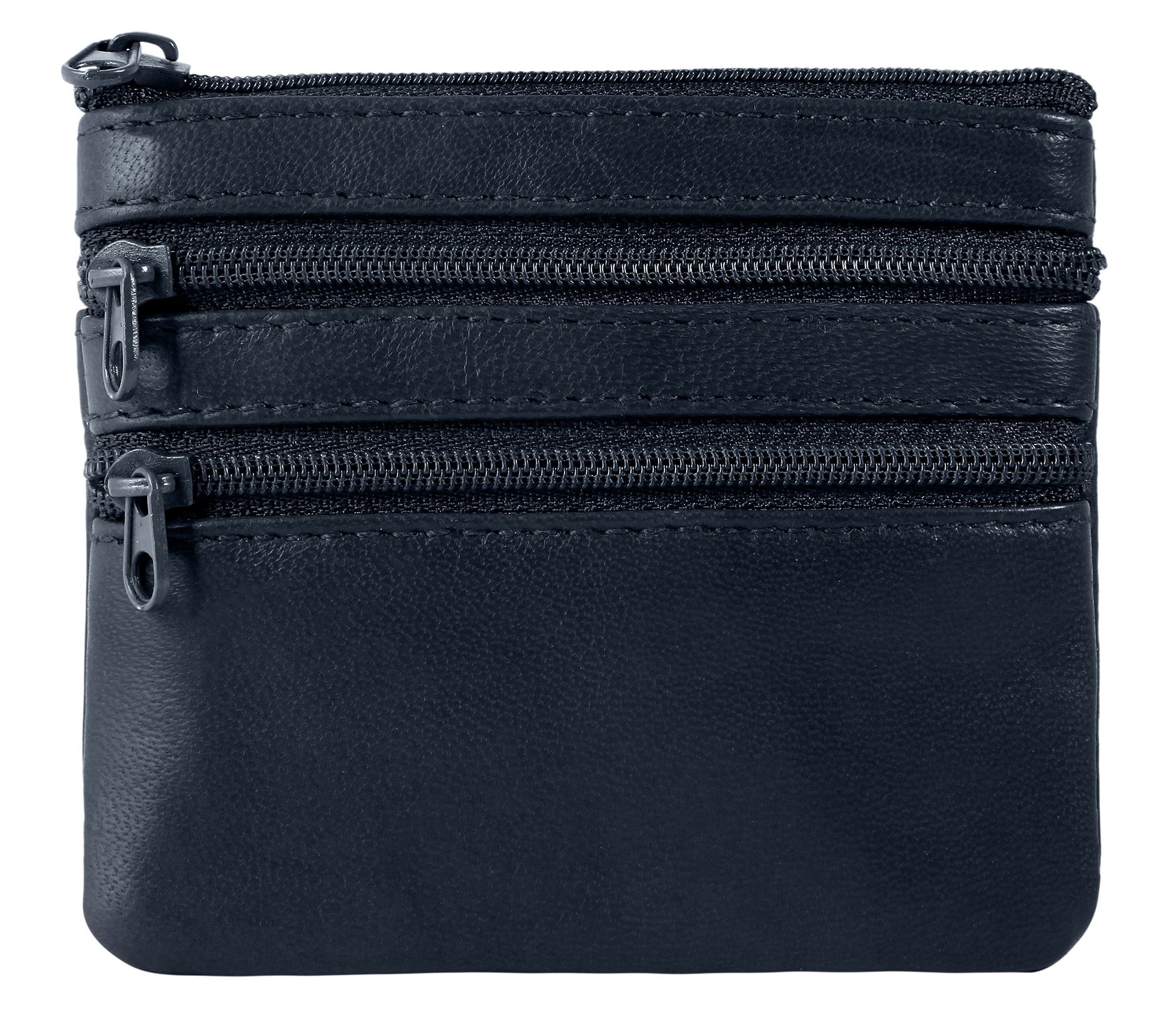 "Pocket", Leonardo Verrelli Schlüsselbeutel aus Echt Leder, dunkelblau