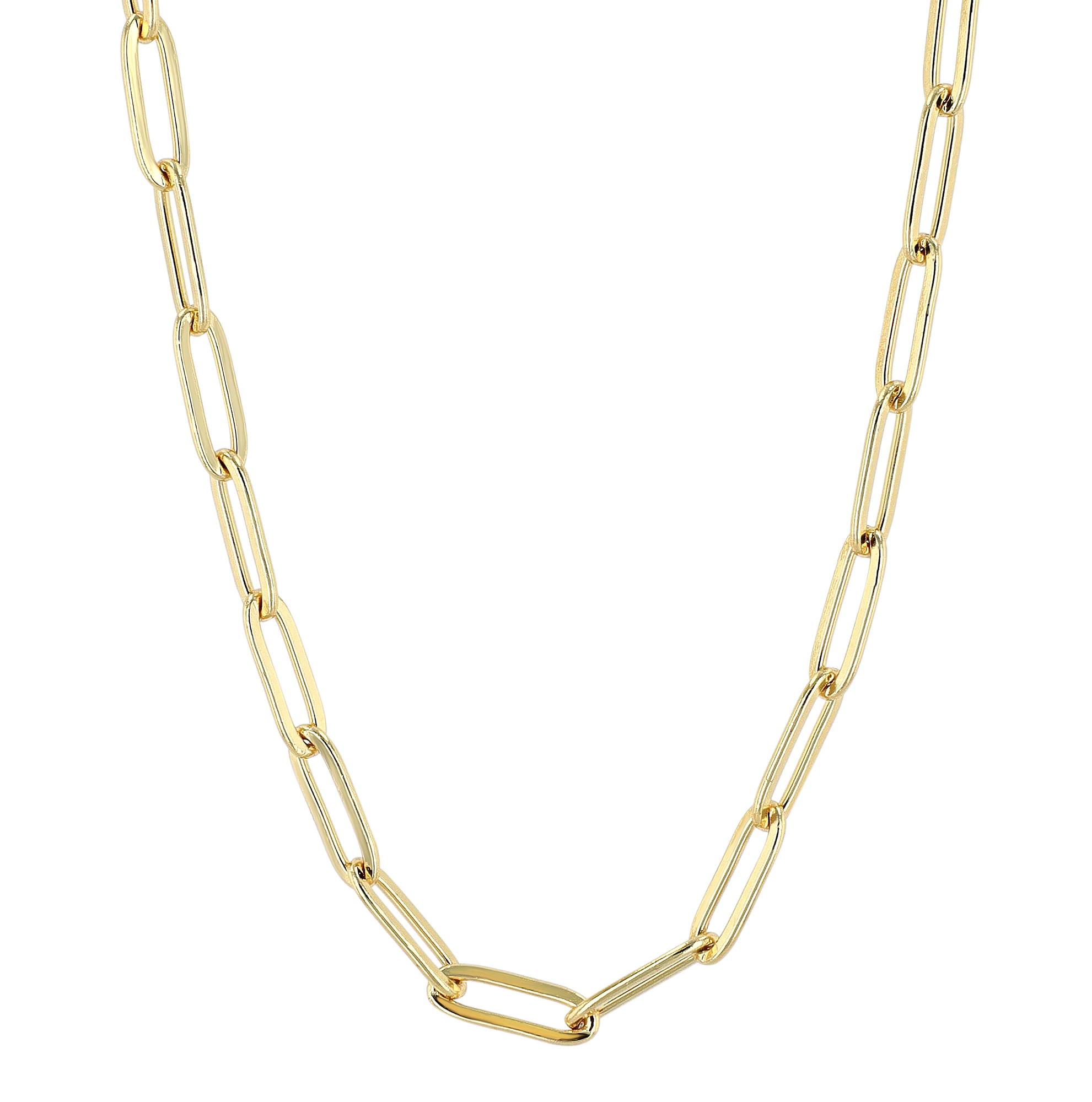 "Kamala" Edelstahl Gliederkette, 45 cm/ 3 mm, goldfarben