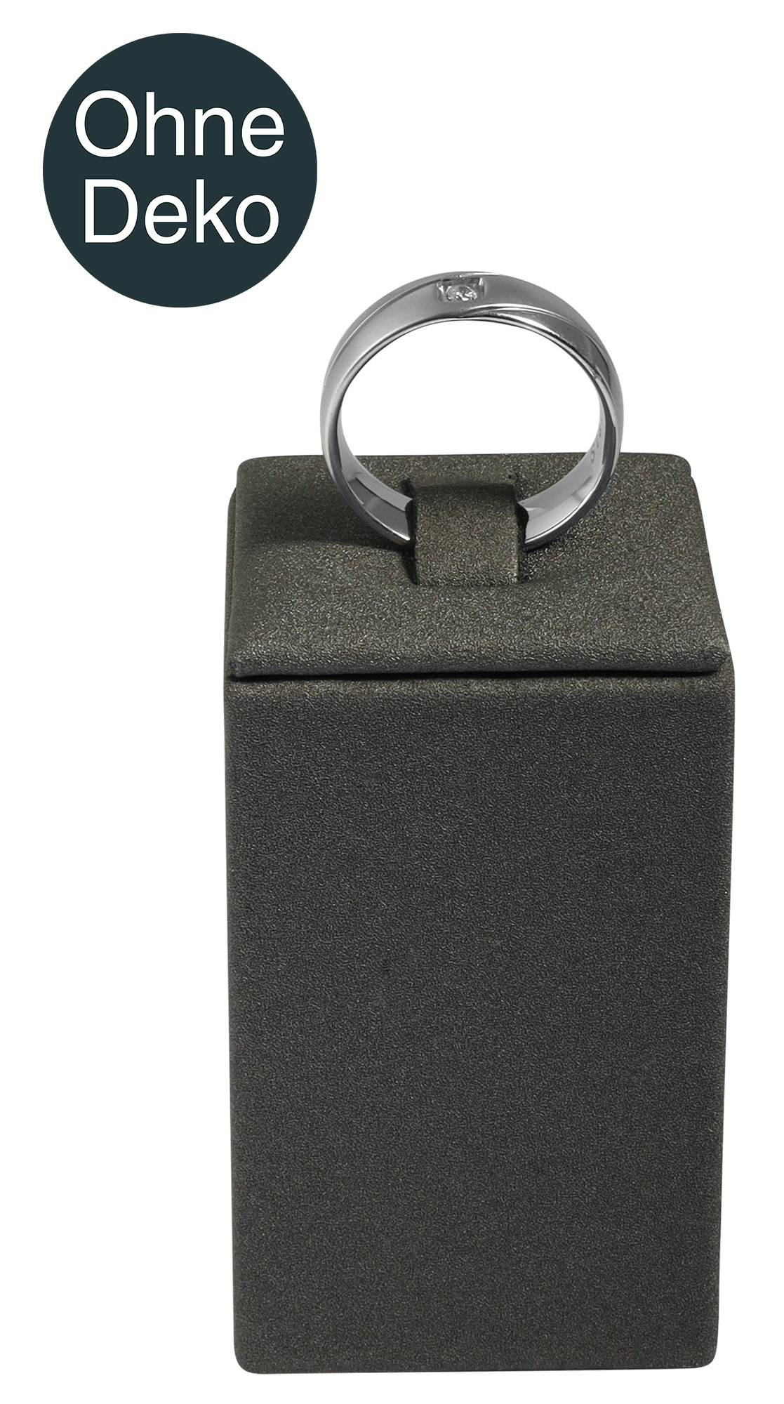 Aufsteller für Ringe, Kunststoff, grau