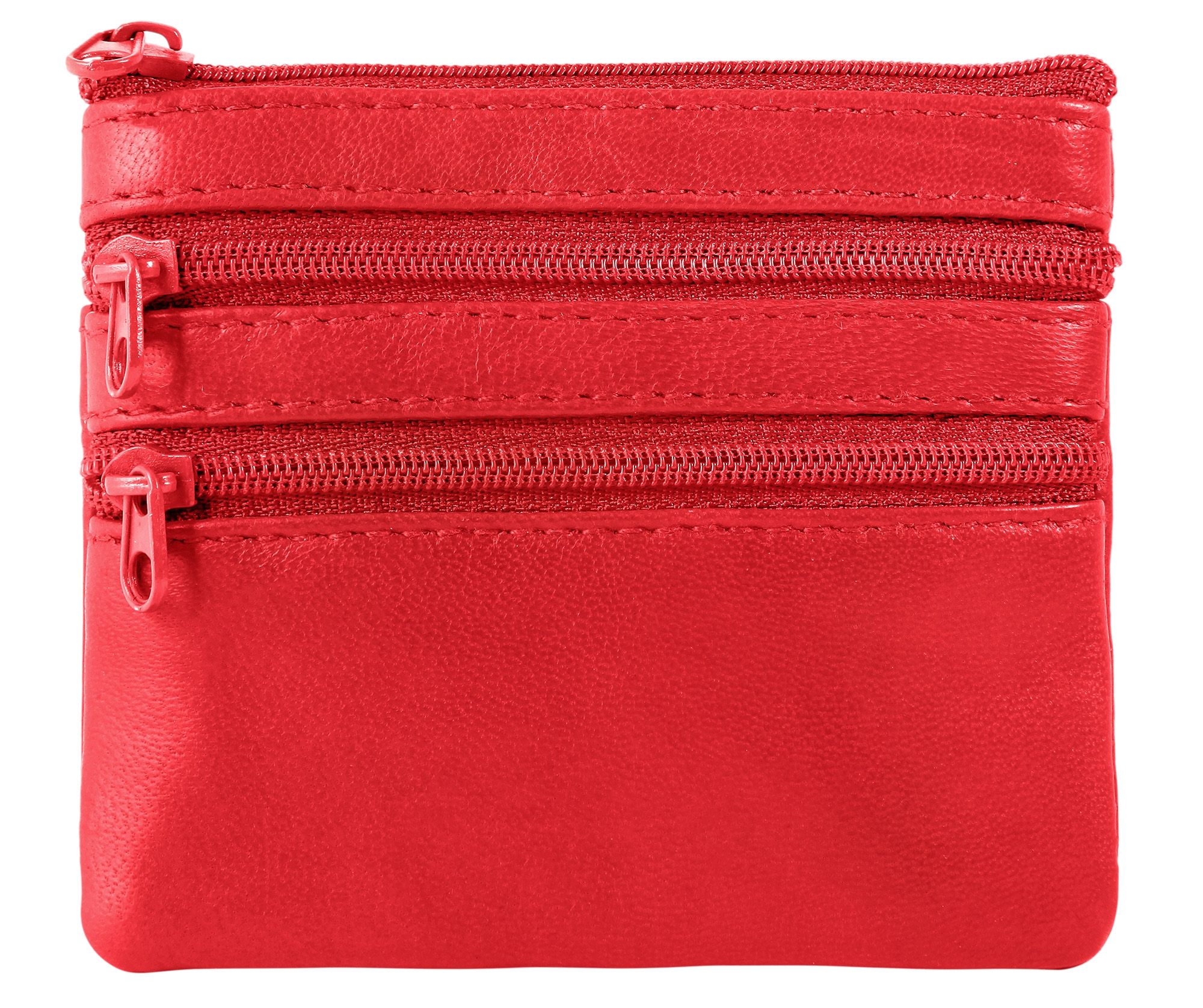 "Pocket", Leonardo Verrelli Schlüsselbeutel aus Echt Leder, rot