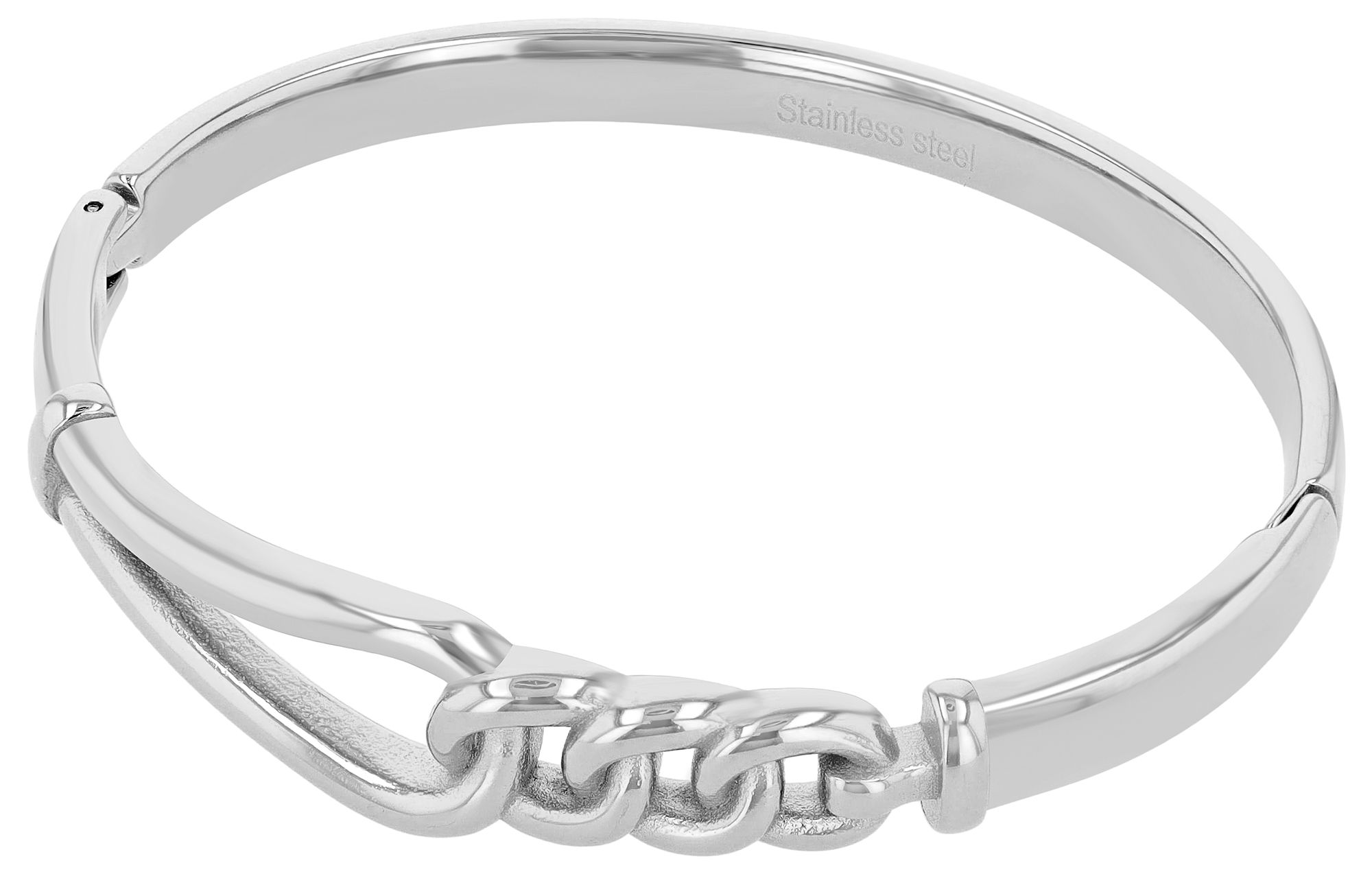 "Judy" Edelstahl Spangenarmband, silberfarben