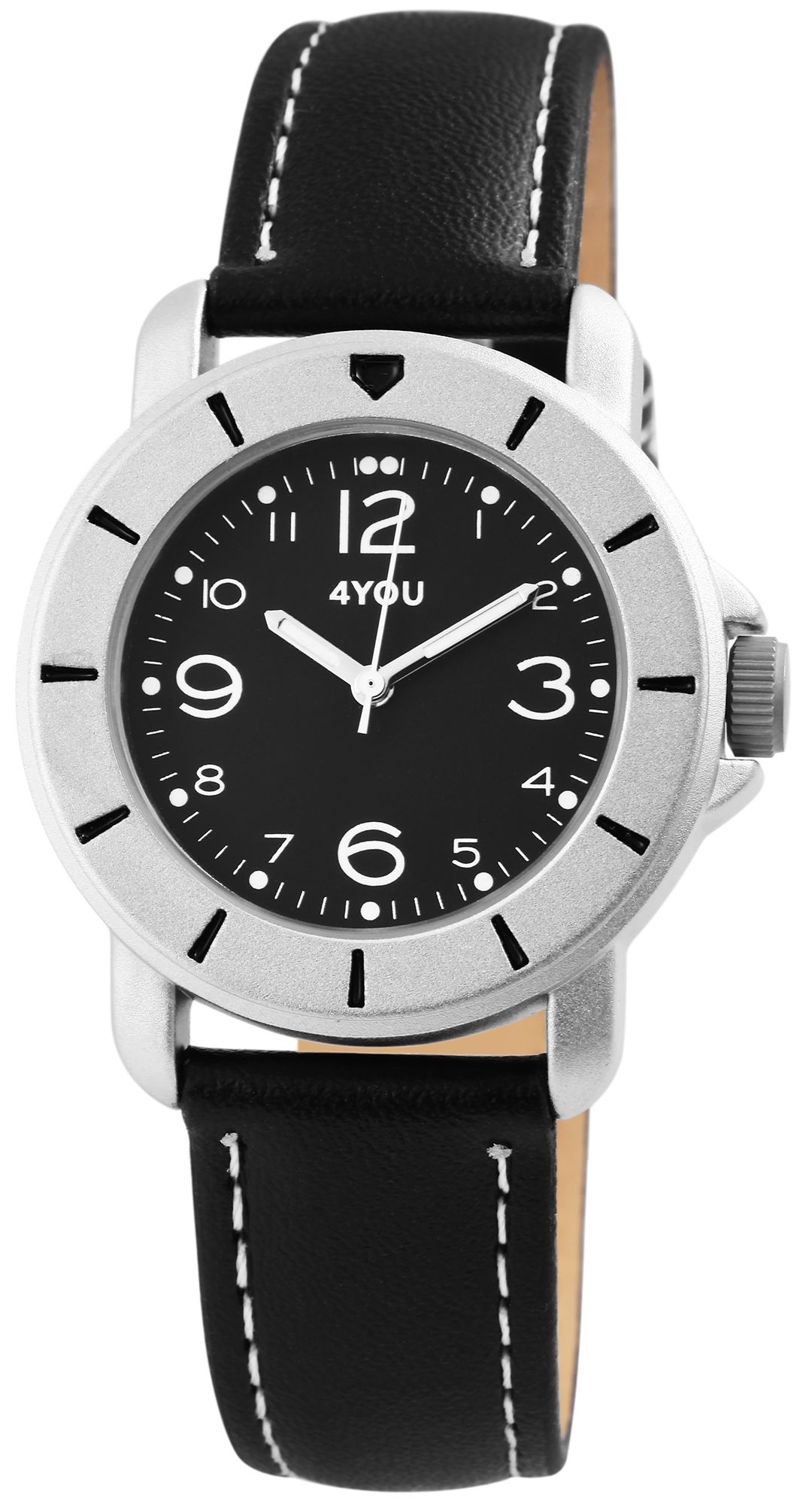 4You Herrenuhr mit Lederimitationsband