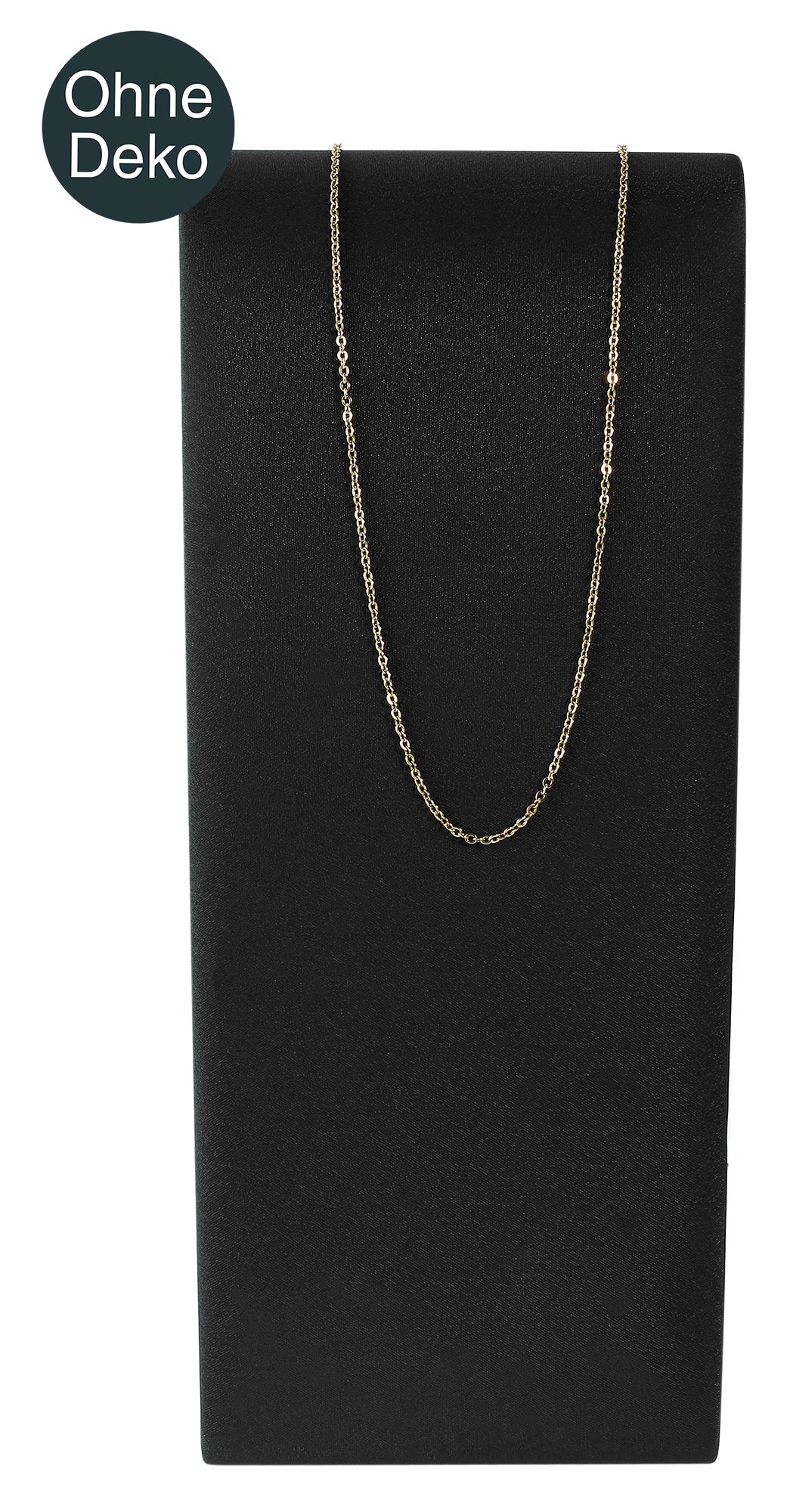 Schmuckaufsteller, PU-bezogen, glänzend, 18,5 x 8,5 x 7 cm, schwarz