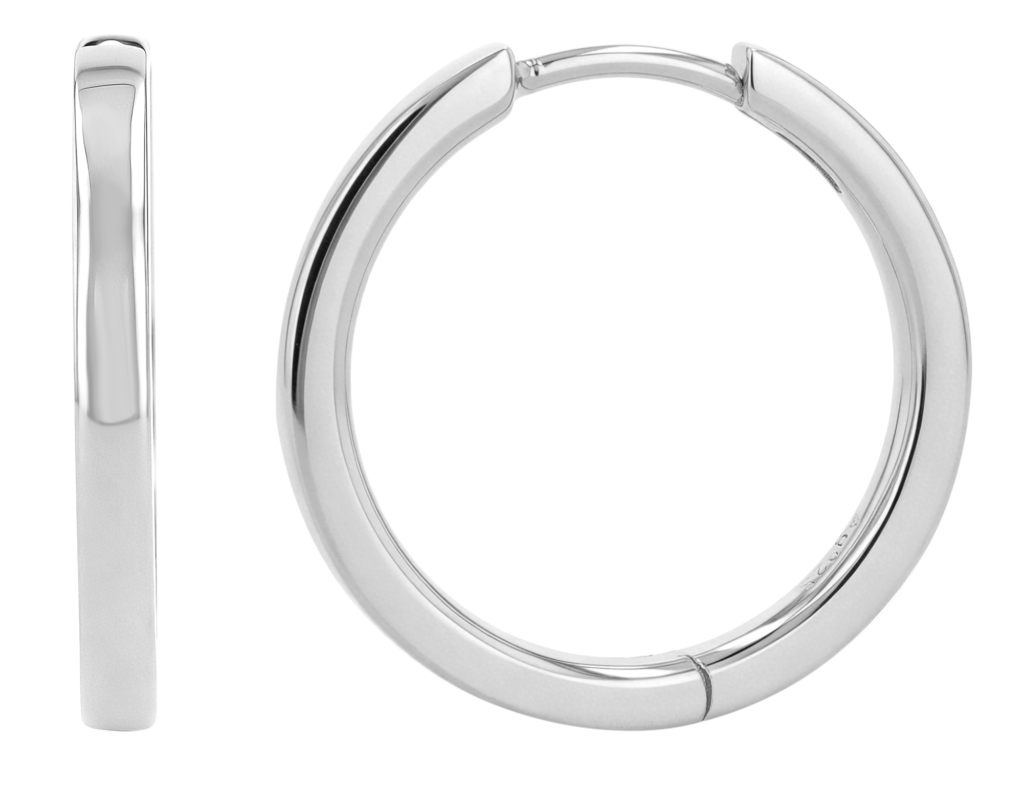 Sif Jakobs Jewellery 925/- Echt Silber Creolen "Ellera Pianura Grande" Ø 15mm, rhodiniert