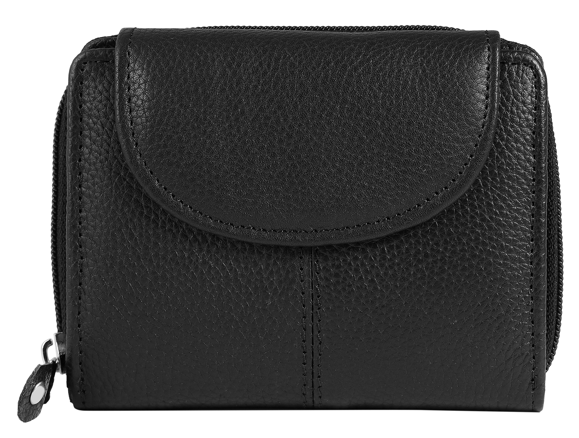 Leonardo Verrelli "Tanita" Echtleder Geldbörse, schwarz