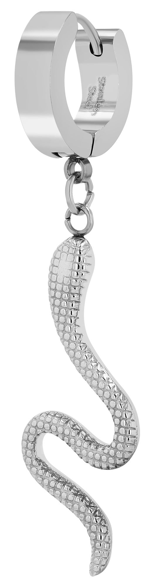 Akzent Creole "Calypso" mit Schlange, Edelstahl, silberfarben