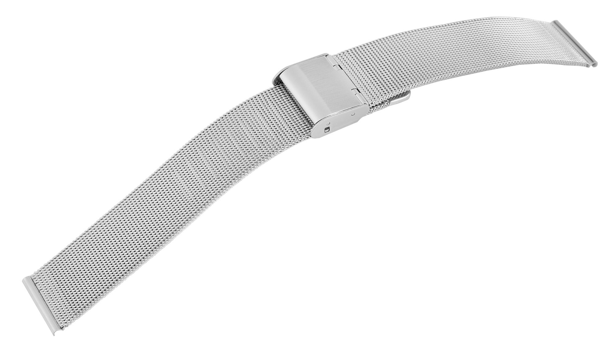 Milanaise-Uhrenarmband, silberfarben, 16 mm