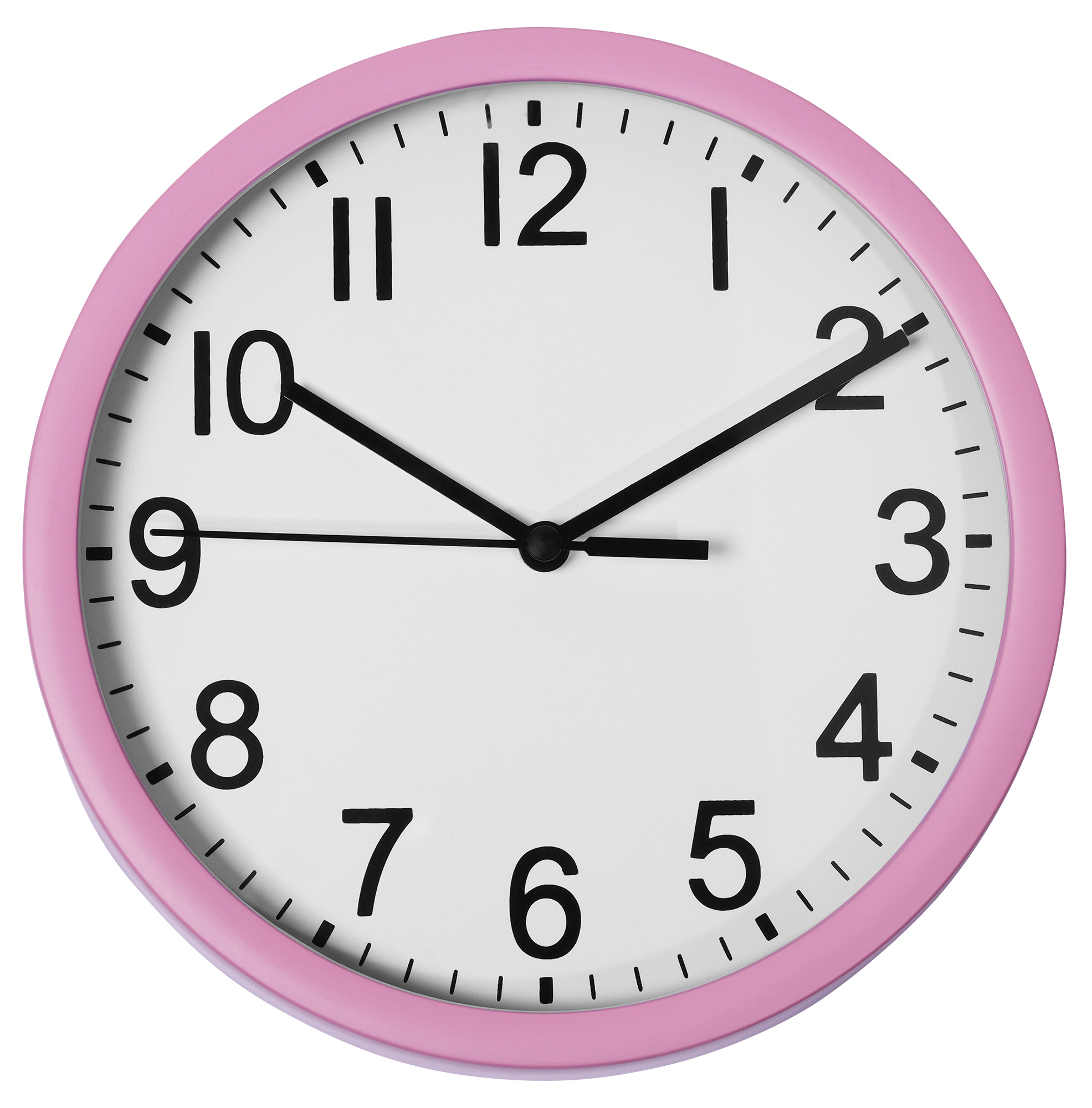 Wanduhr - Ø 17,7 cm, rosa
