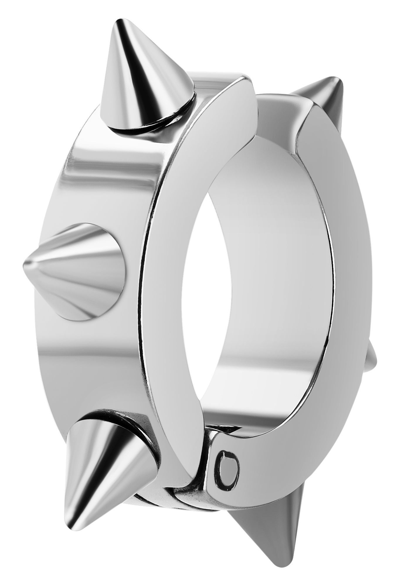 "Jex" Akzent Creole mit Spikes, Edelstahl, silberfarben