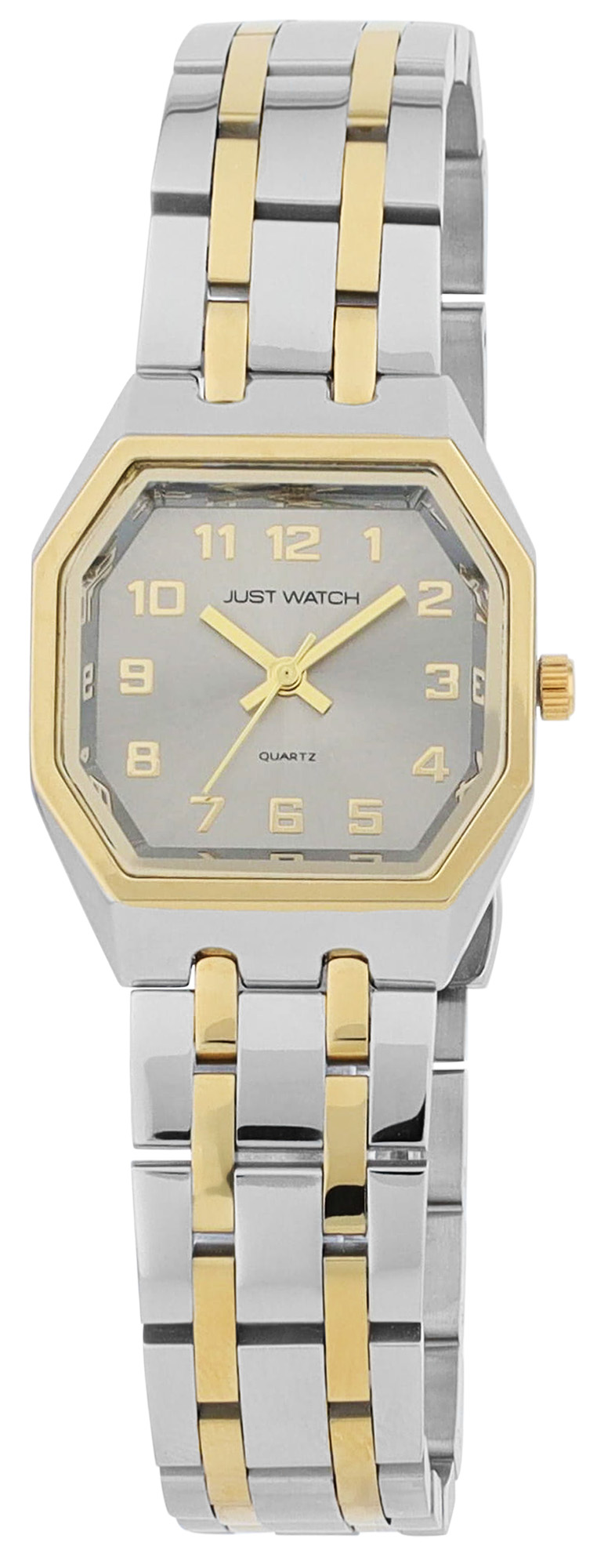 JUST WATCH Damenuhr "Antagion" mit Edelstahlband, bicolor/ grau