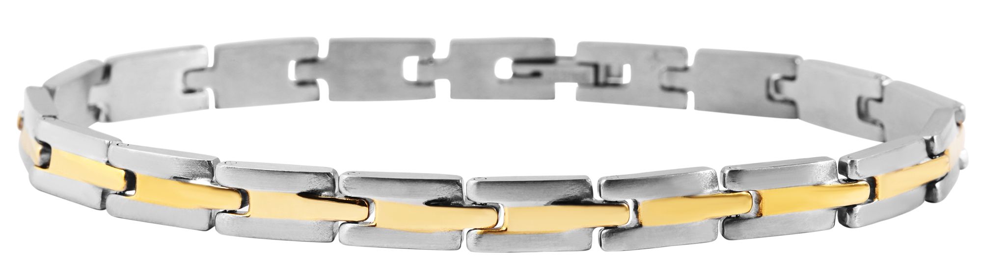 Akzent Armband aus Edelstahl, bicolor