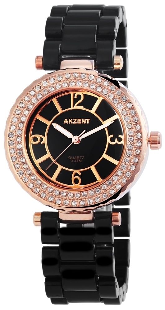 Akzent Damenuhr mit Kunststoffarmband