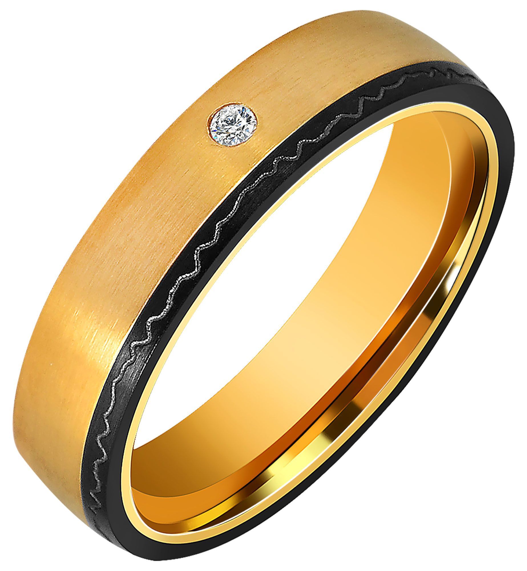 Akzent Edelstahl Damen Partnerring