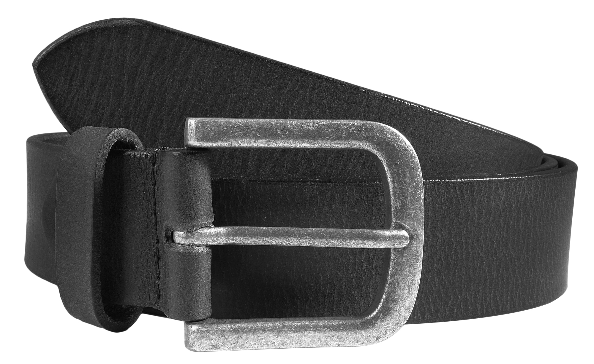 Leonardo Verrelli Echtleder Gürtel, schwarz, kürzbar, 120 cm Leonardo Verrelli Echtleder Gürtel, schwarz, kürzbar, 120 cm