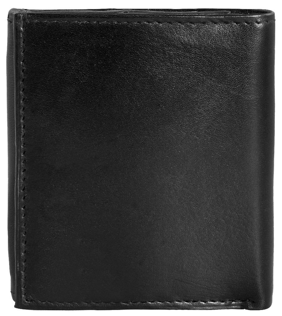SteinMeister Herren Geldbörse aus Echtleder schwarz. Format 10 x 11 cm.
