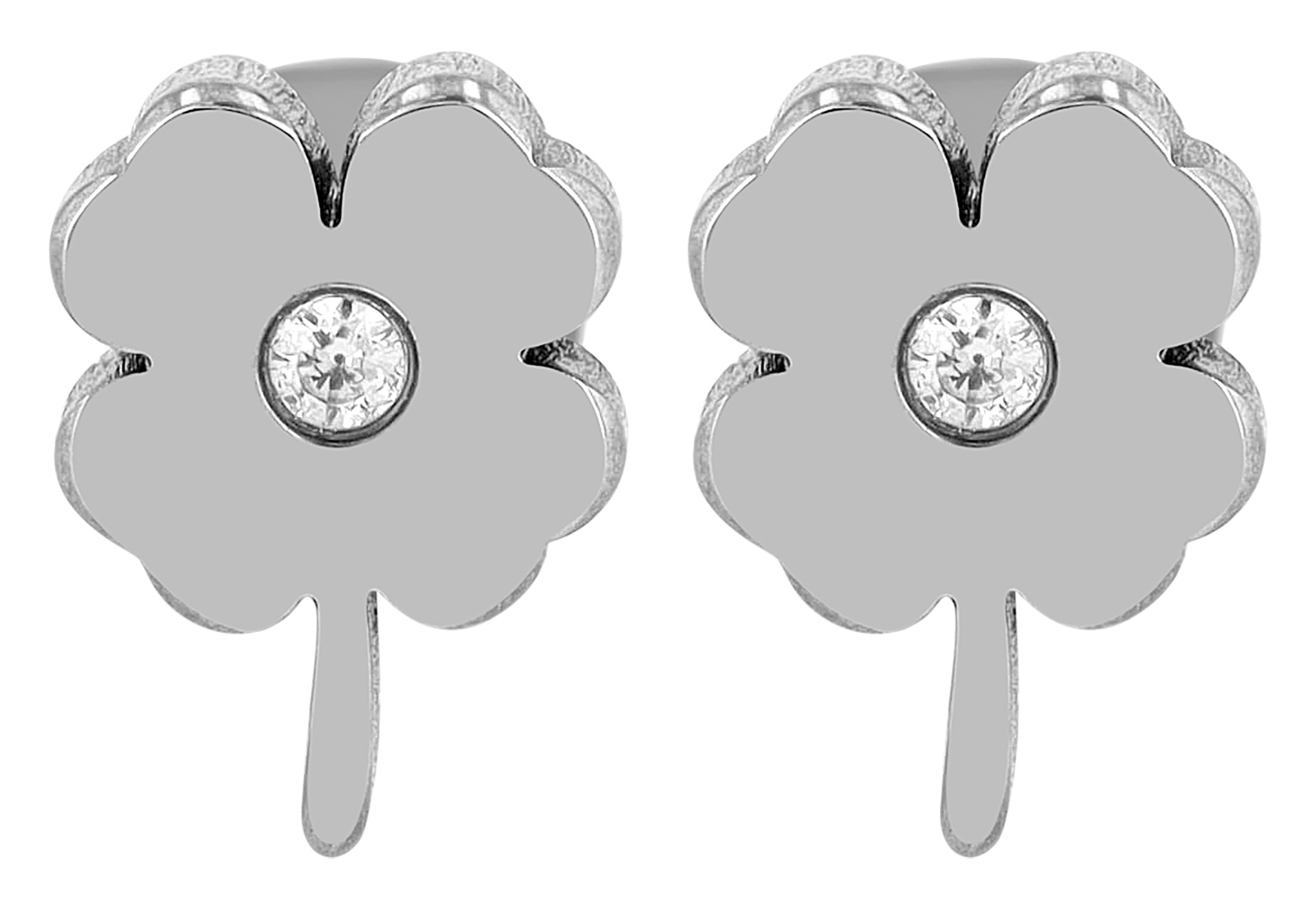 "Eliza", Titan Ohrstecker, Kleeblatt, Simili, Titan