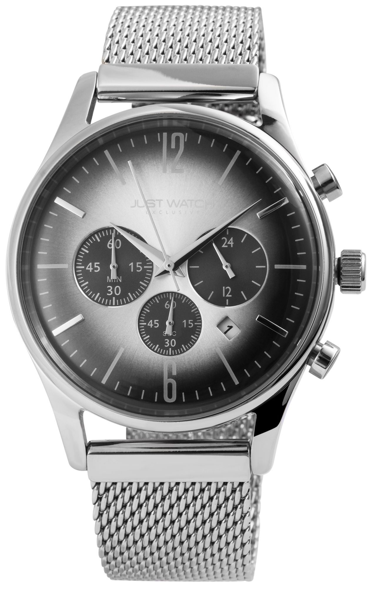 Just Watch Exclusive Herren Chronograph mit Edelstahlband