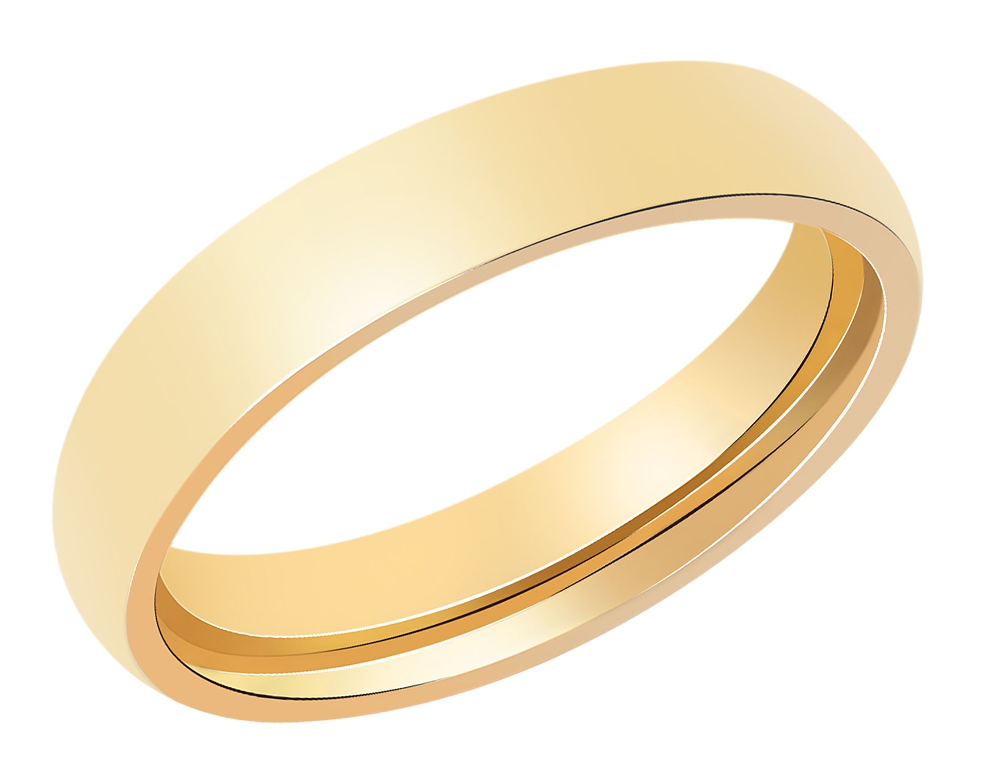 Akzent Herren-Partnerring, Edelstahl, goldfarben, Gr. 58