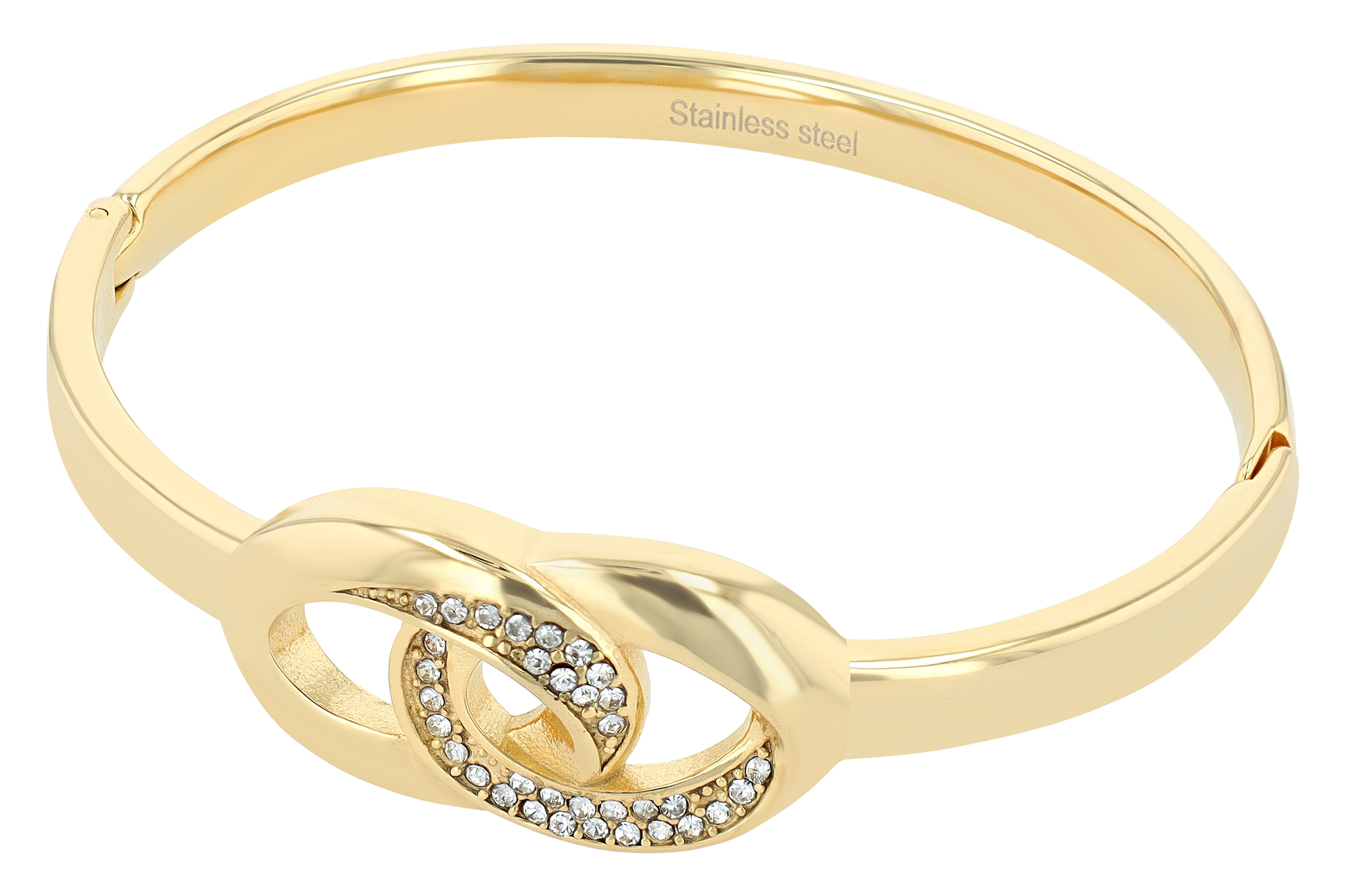 "Cindy" Edelstahl Spangenarmband, goldfarben