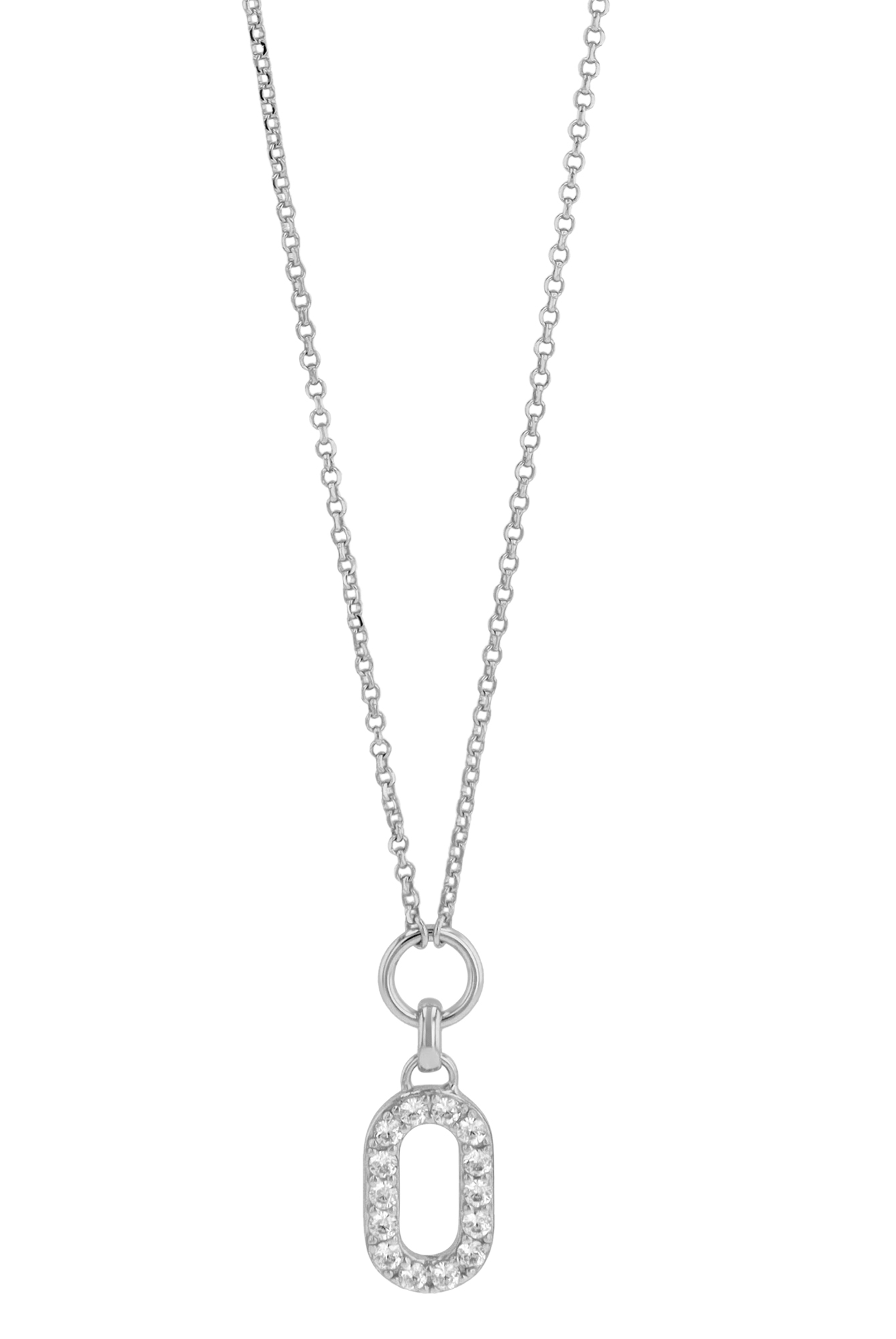 Sif Jakobs Jewellery 925/- Echt Silber Kette mit Anhänger "Capizzi Piccolo" rhodiniert, 45 cm (kürzbar)