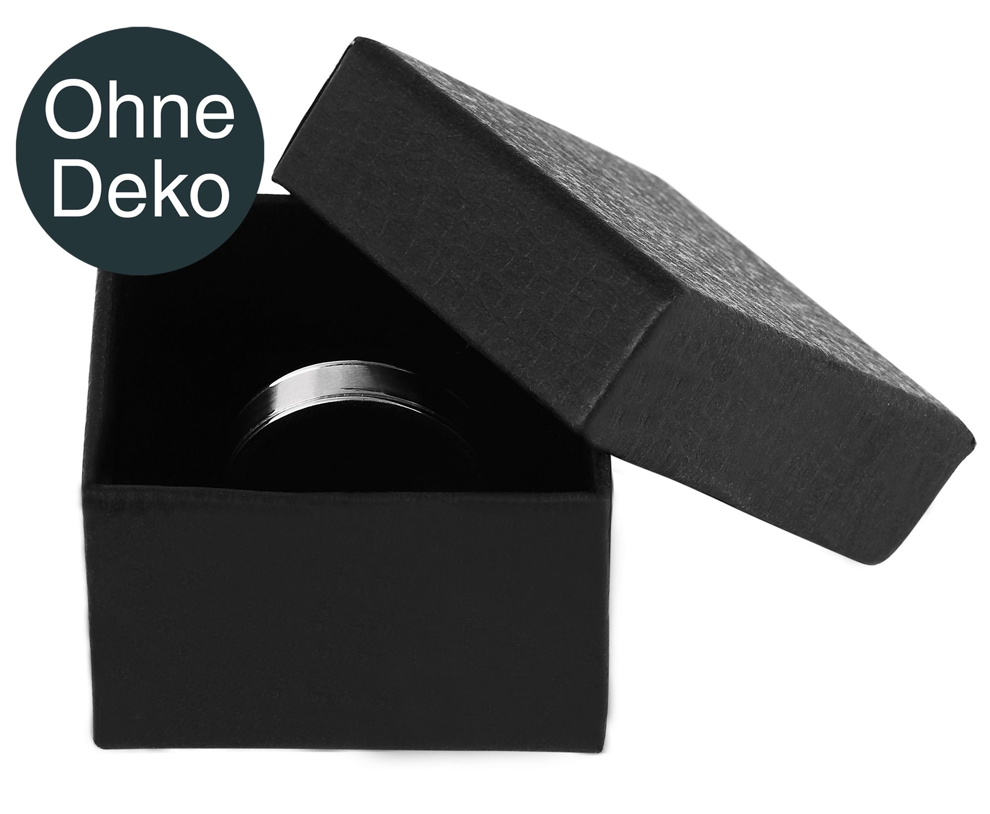Ringbox, Pappe, VE 24, 3 cm x 5 cm x 5 cm, schwarz