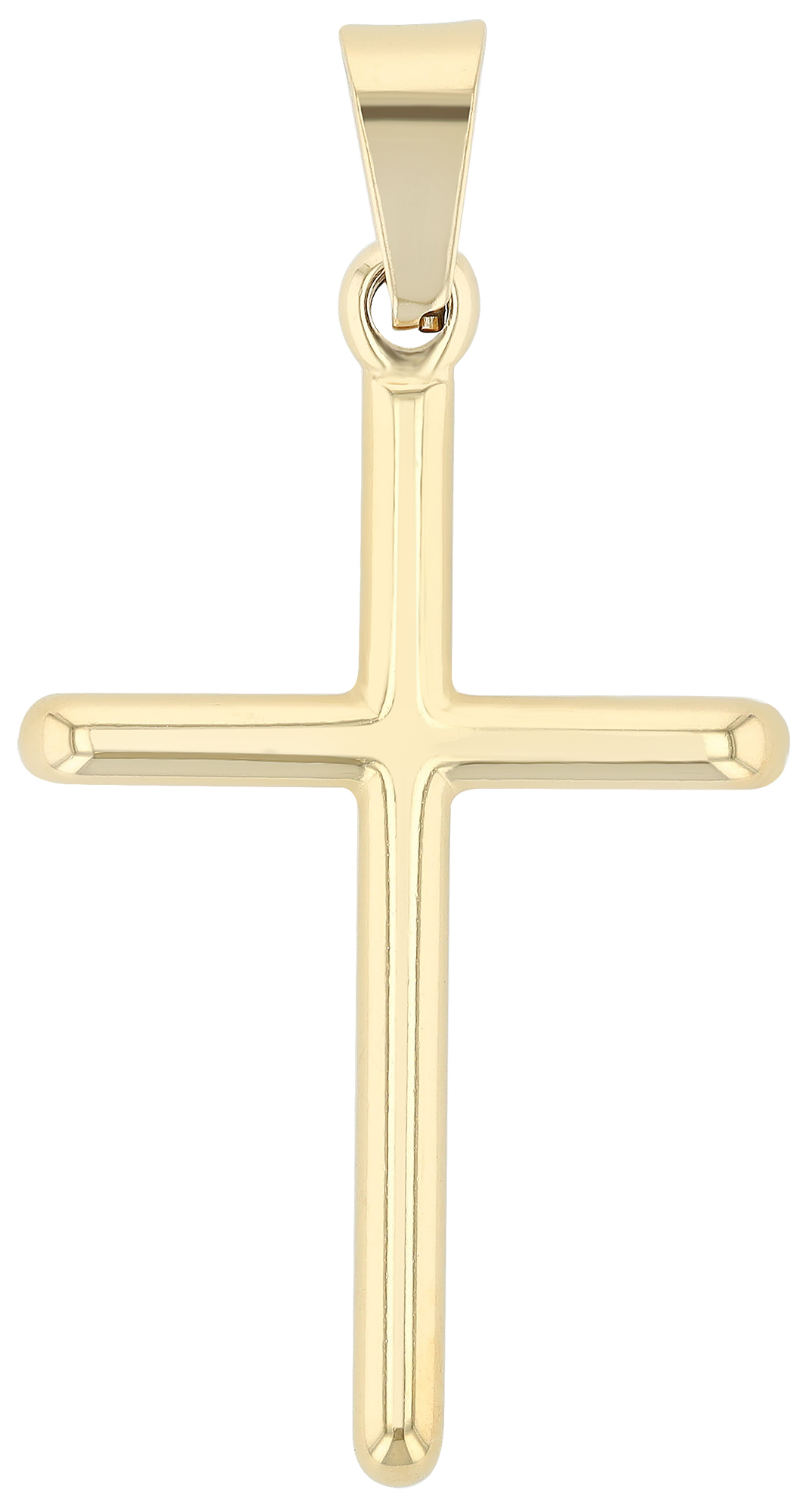 "Mara", Edelstahlanhänger, Kreuz, goldfarben