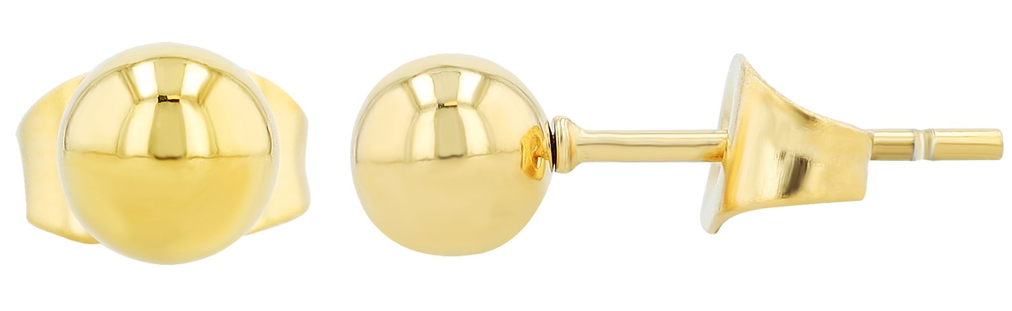 Akzent Ohrstecker "Pip", Edelstahl, Ø 5 mm, goldfarben
