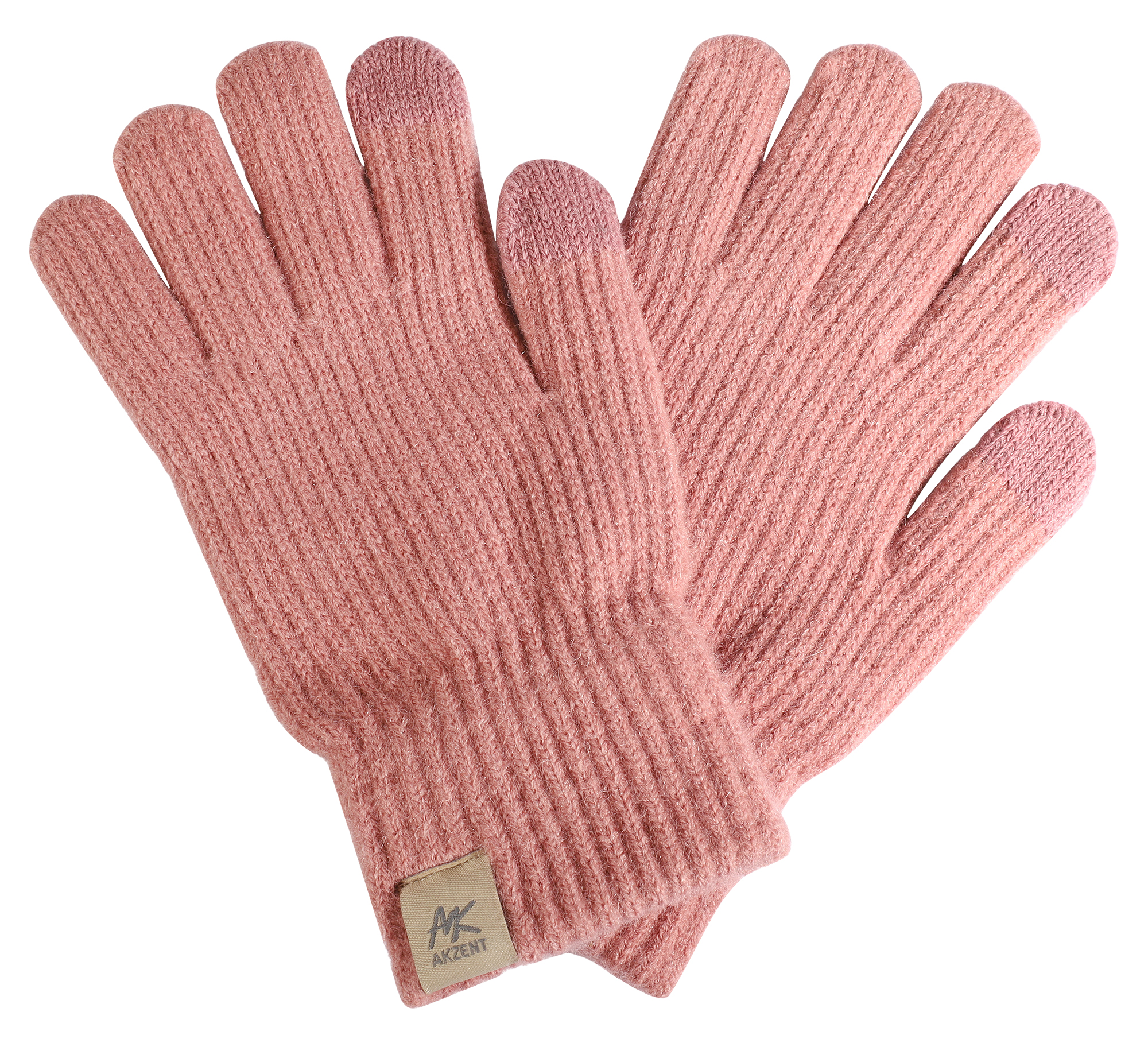 Damen-Handschuhe, Gr S, altrosa, Touch-Finger, 100% Polyester, VE-4 Damen-Handschuhe, Gr S, altrosa, Touch-Finger, 100% Polyester, VE-4