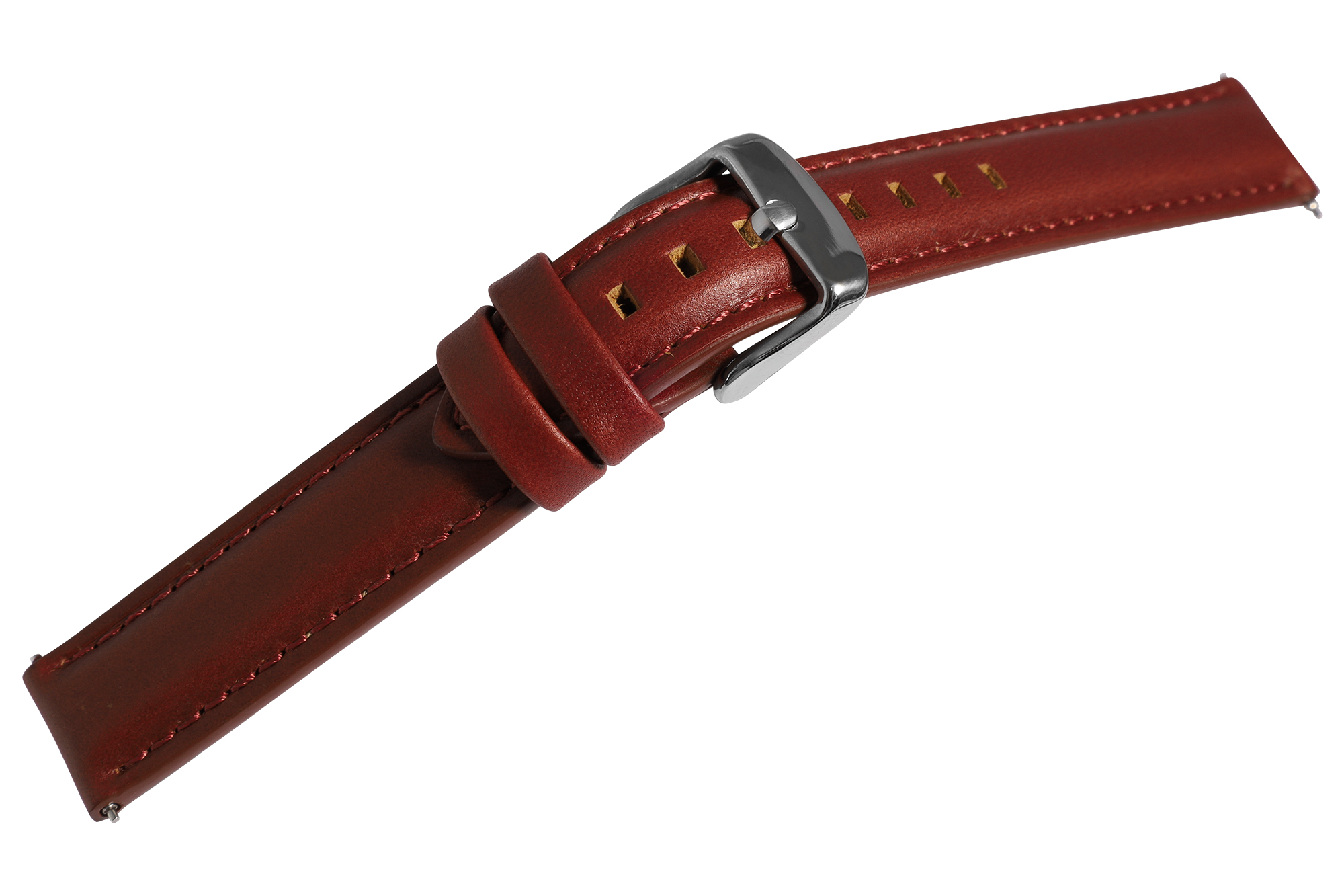 Echtleder Uhrenarmband (Quick-Release), braun, 16 mm