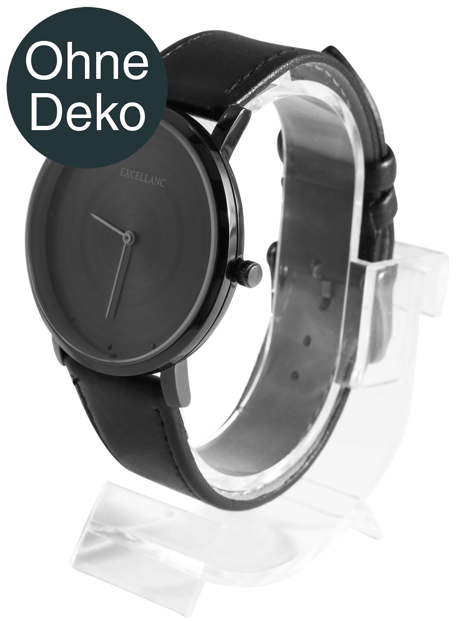 Uhrenständer aus Kunststoff, transparent