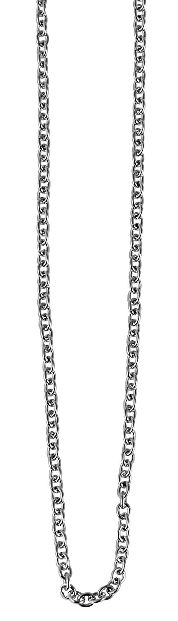 Akzent Edelstahl Halskette, Länge: 60 cm, Stärke: 2 mm