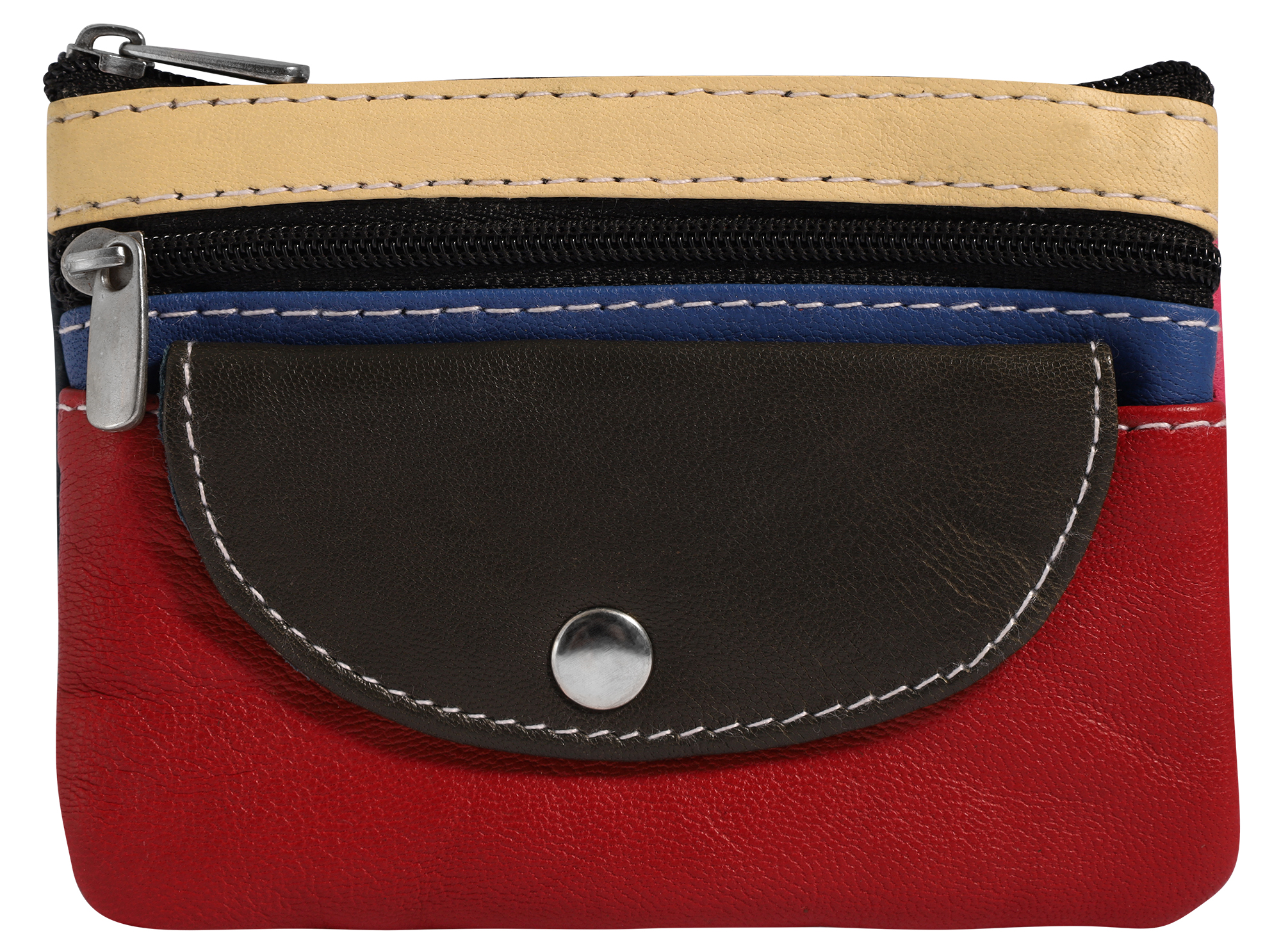 Schlüsselbeutel aus Echtleder in unterschiedlichen Farbvarianten