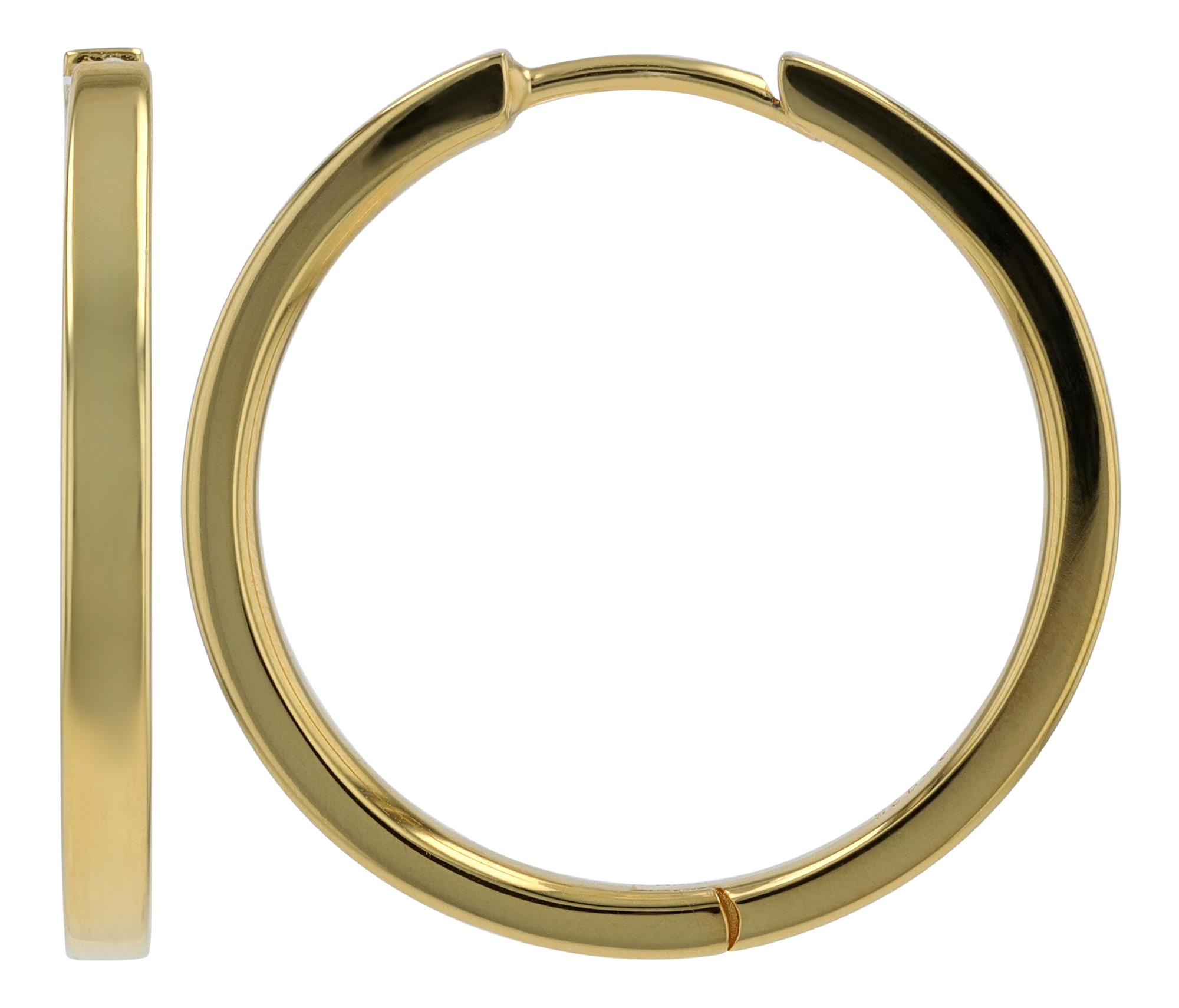 Sif Jakobs Jewellery 925/- Echt Silber Creolen Ø 20 mm "Elleria Pianura X-Grande", vergoldet
