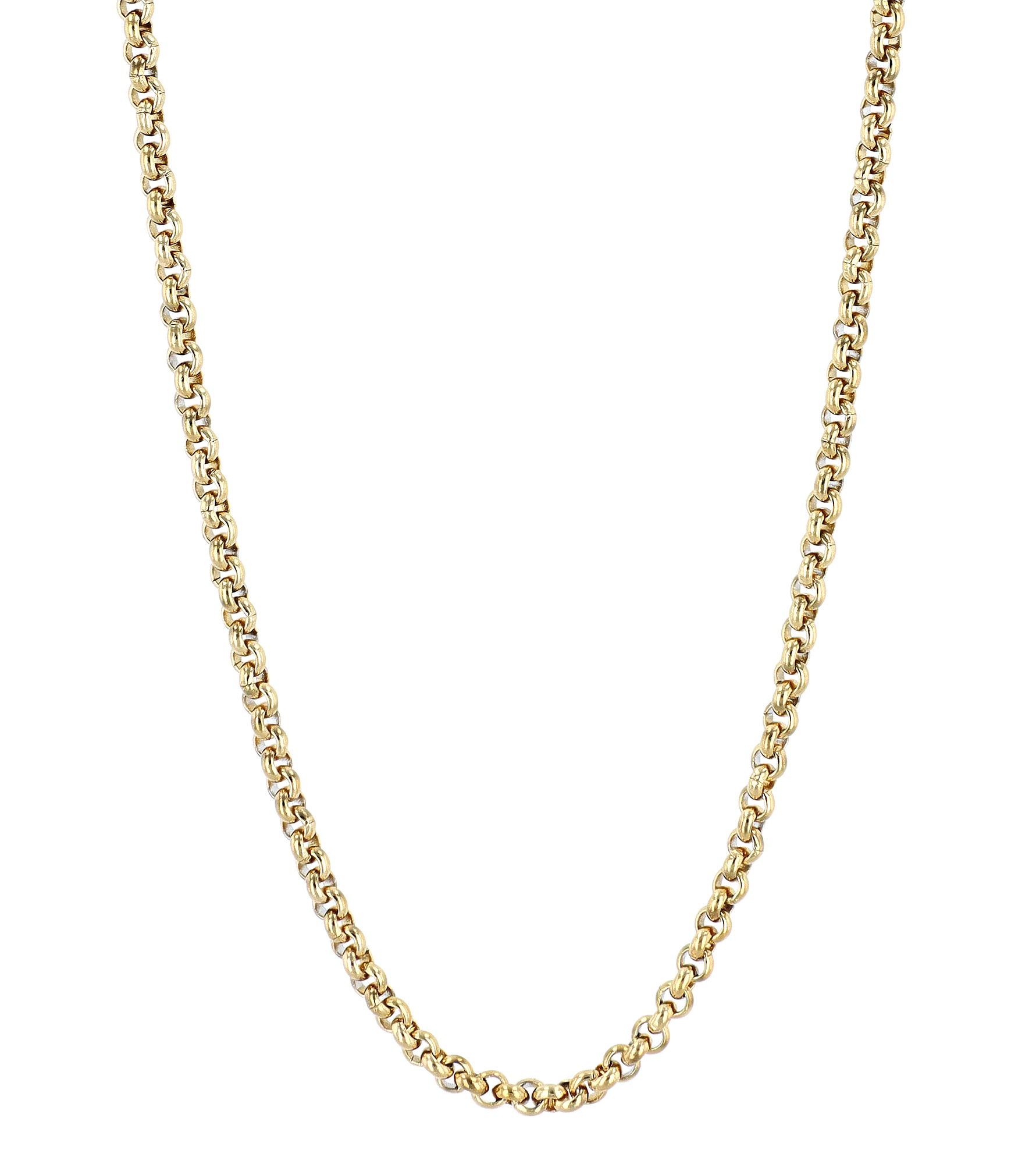 "Claym", Akzent Edelstahl Erbskette, poliert, goldfarben, 60 cm